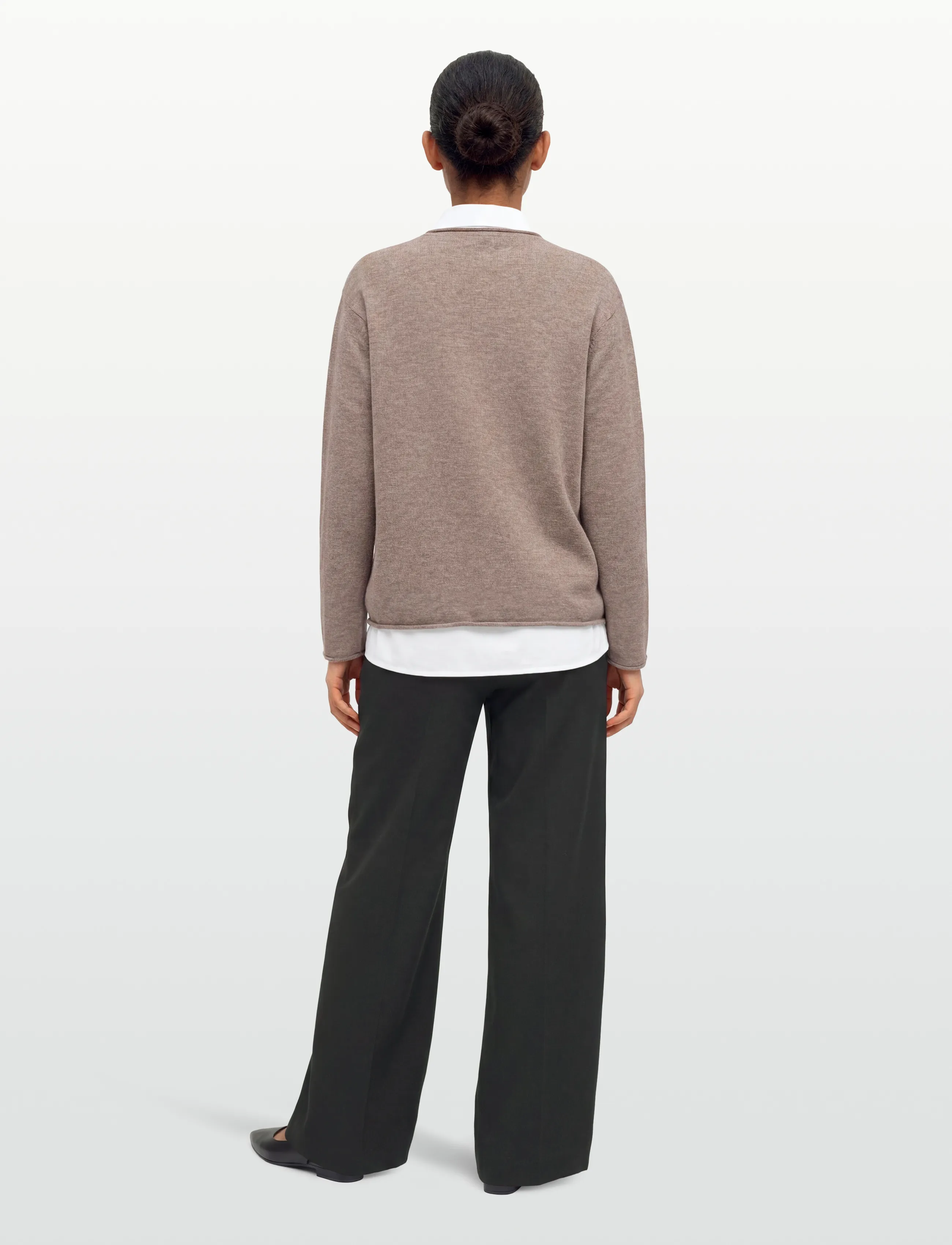Rue de Tokyo - KIRSTY MERINO - striktrøjer - taupe melange - 4