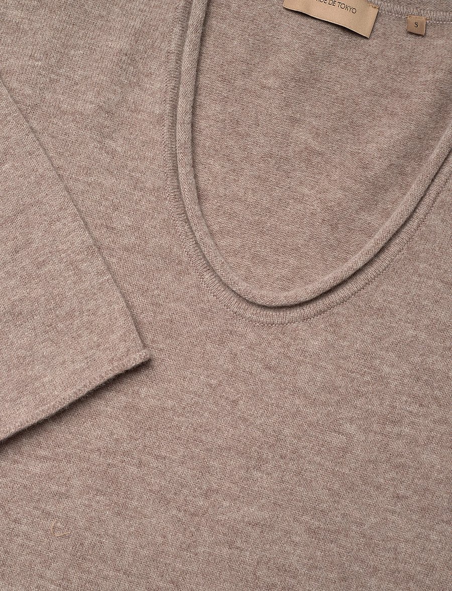 Rue de Tokyo - KIRSTY MERINO - striktrøjer - taupe melange - 2