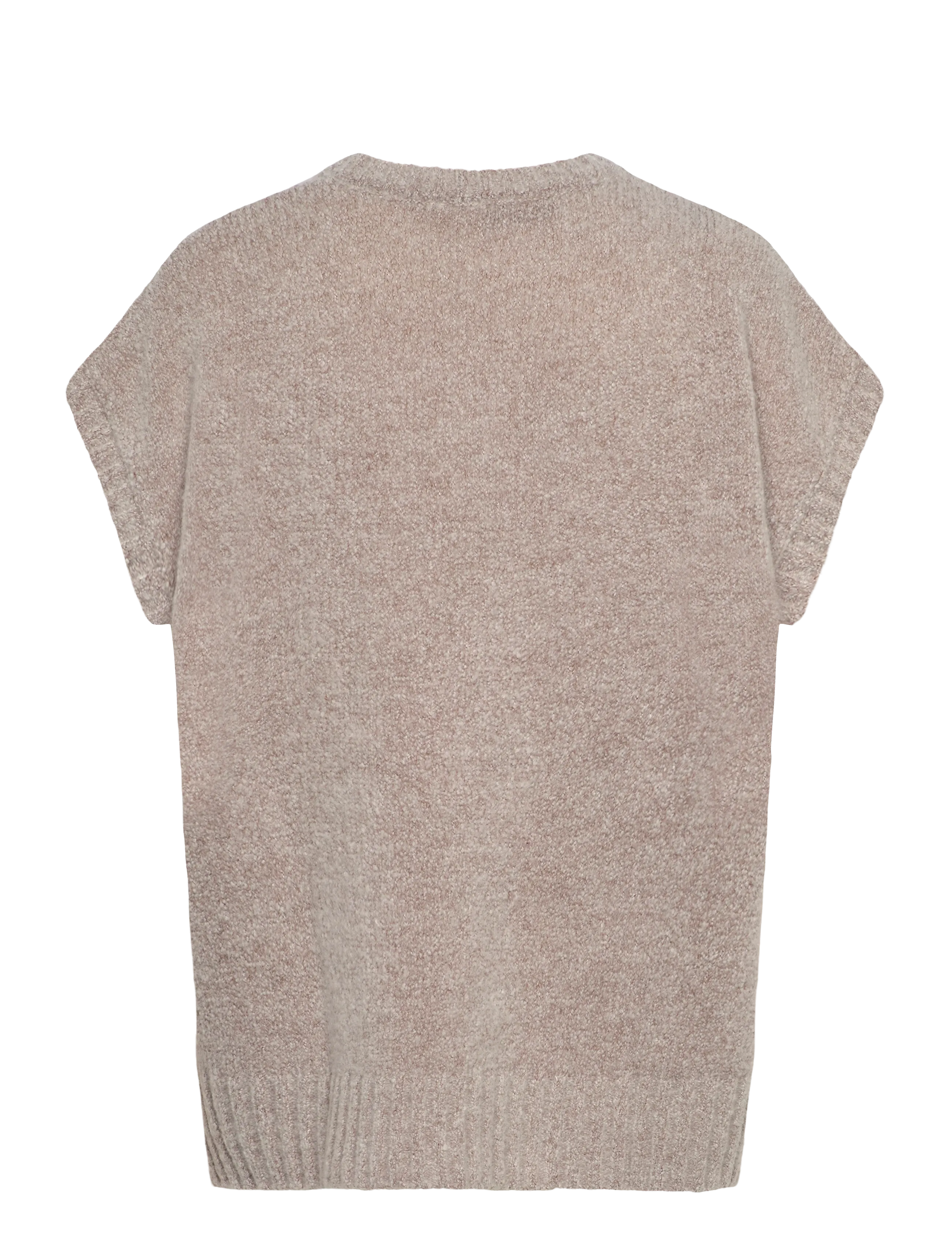 Rue de Tokyo - KALINA NOVELTY KNIT - strikveste - light beige melange - 1