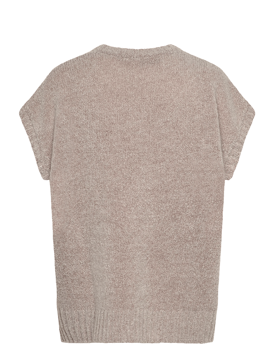 Rue de Tokyo - KALINA NOVELTY KNIT - strikveste - light beige melange - 1