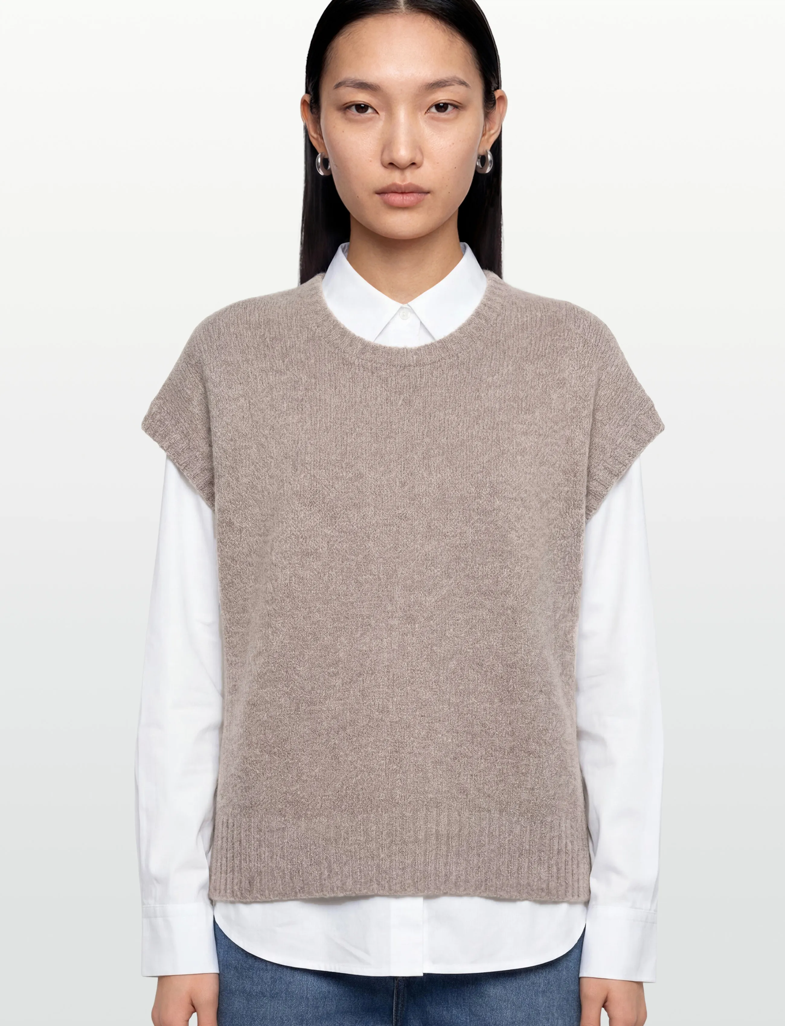 Rue de Tokyo - KALINA NOVELTY KNIT - vestes tricot - light beige melange - 3