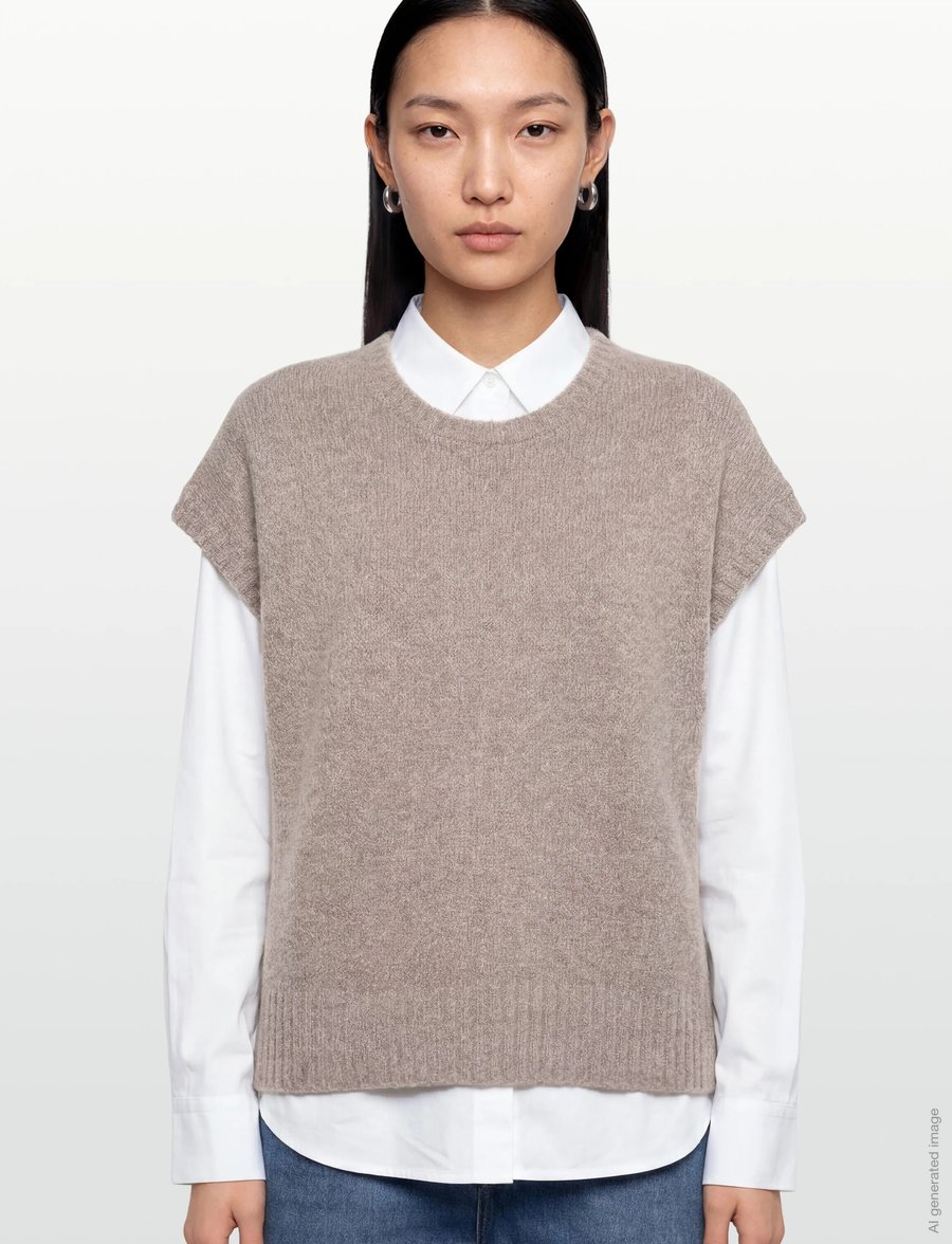 Rue de Tokyo - KALINA NOVELTY KNIT - vestes tricot - light beige melange - 3