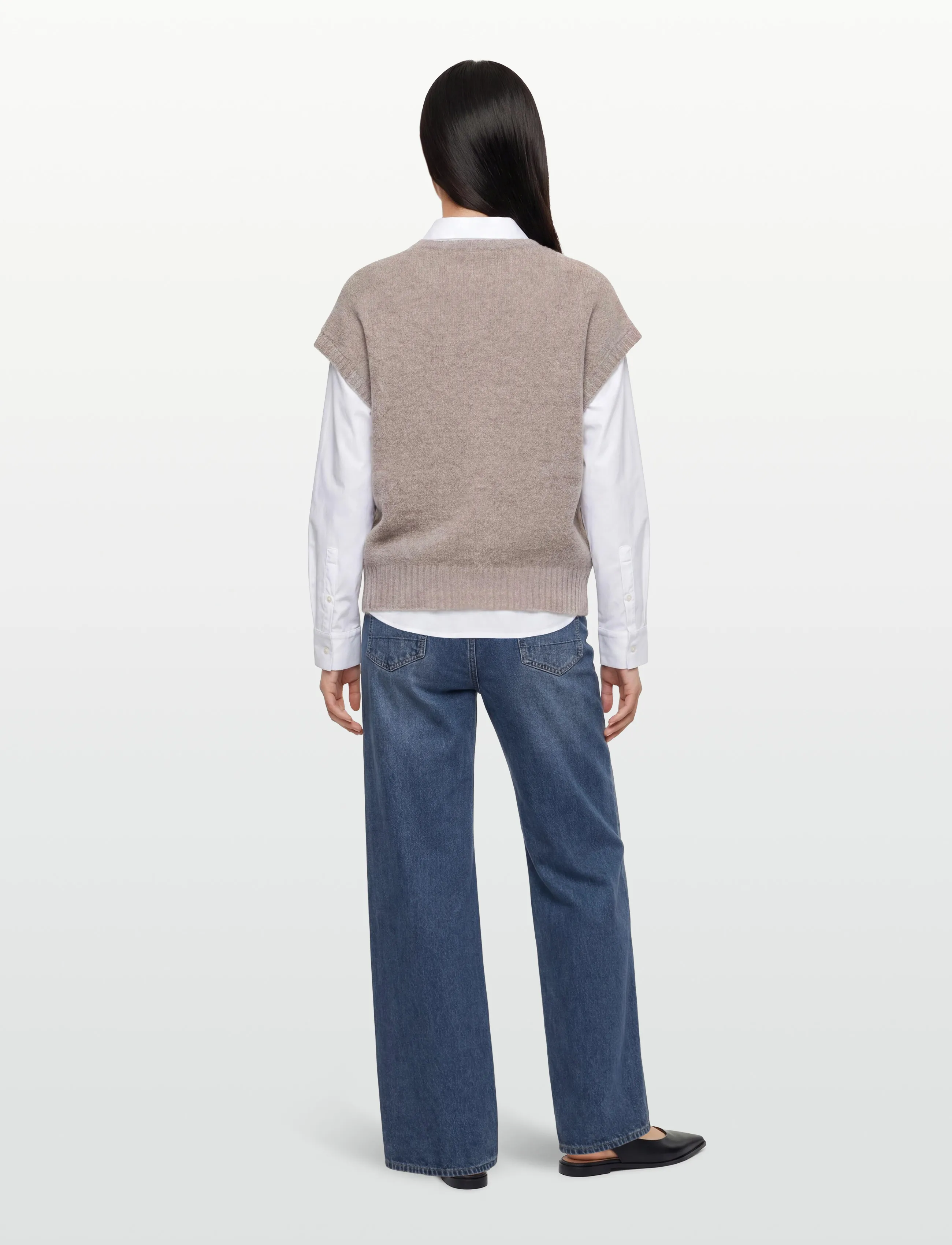 Rue de Tokyo - KALINA NOVELTY KNIT - vestes tricot - light beige melange - 4