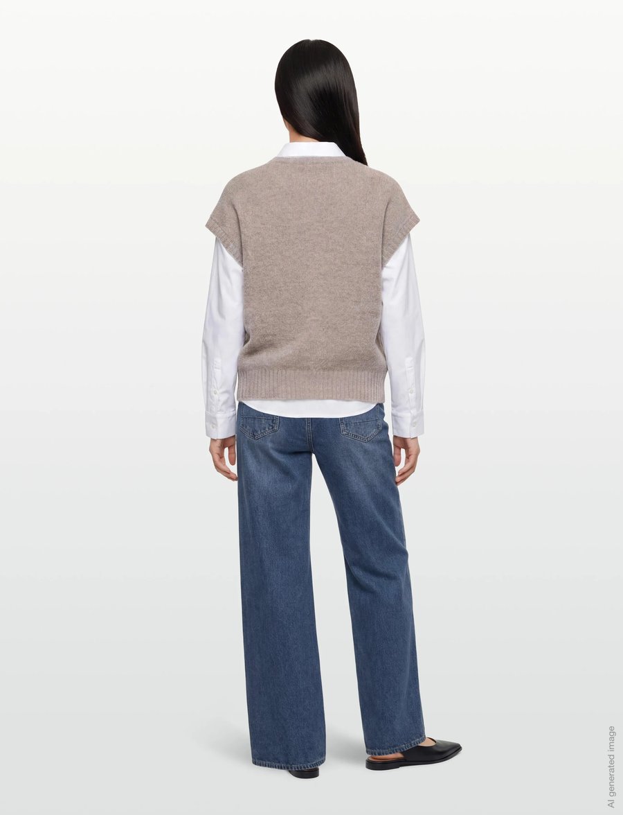 Rue de Tokyo - KALINA NOVELTY KNIT - vestes tricot - light beige melange - 4
