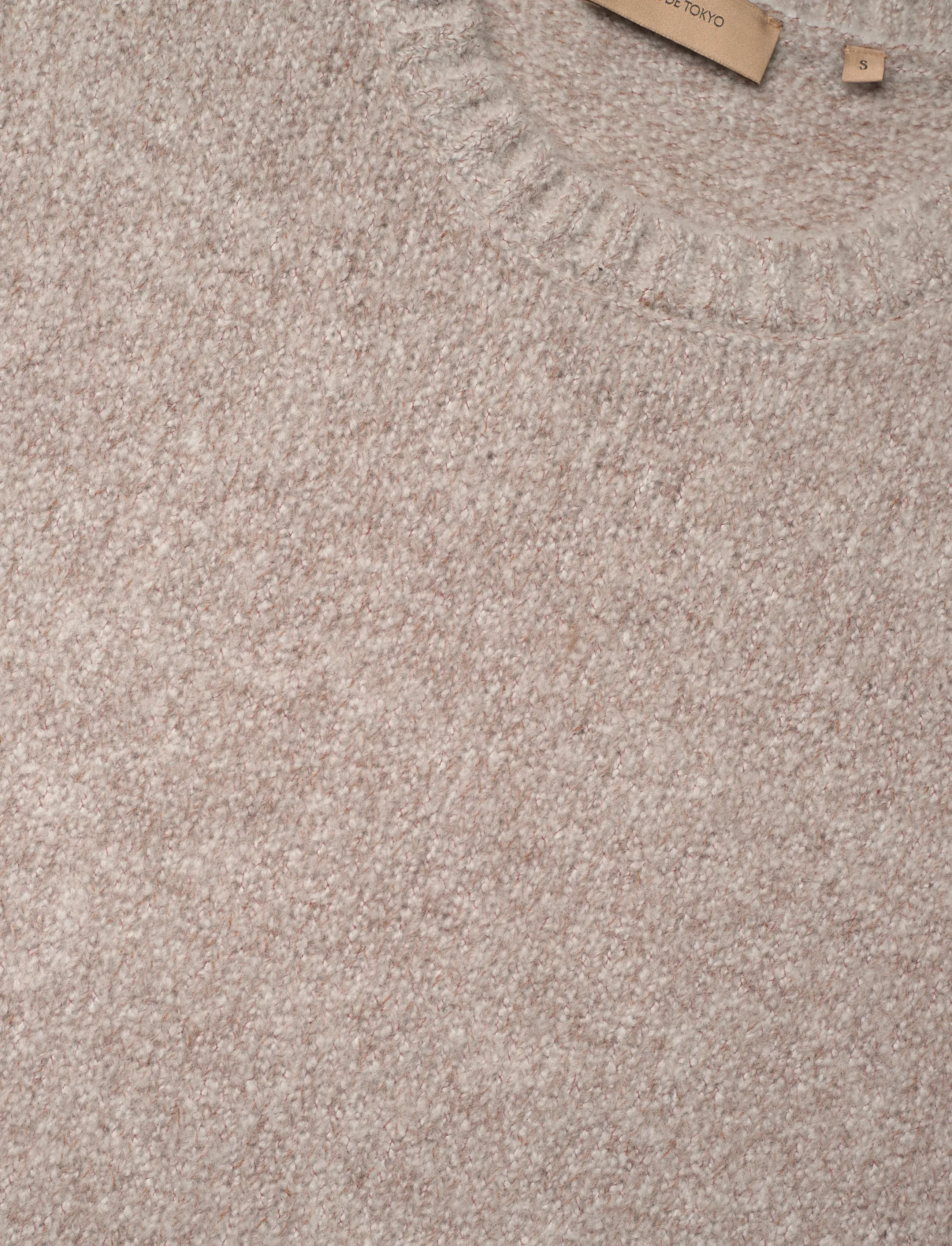 Rue de Tokyo - KALINA NOVELTY KNIT - strikveste - light beige melange - 2