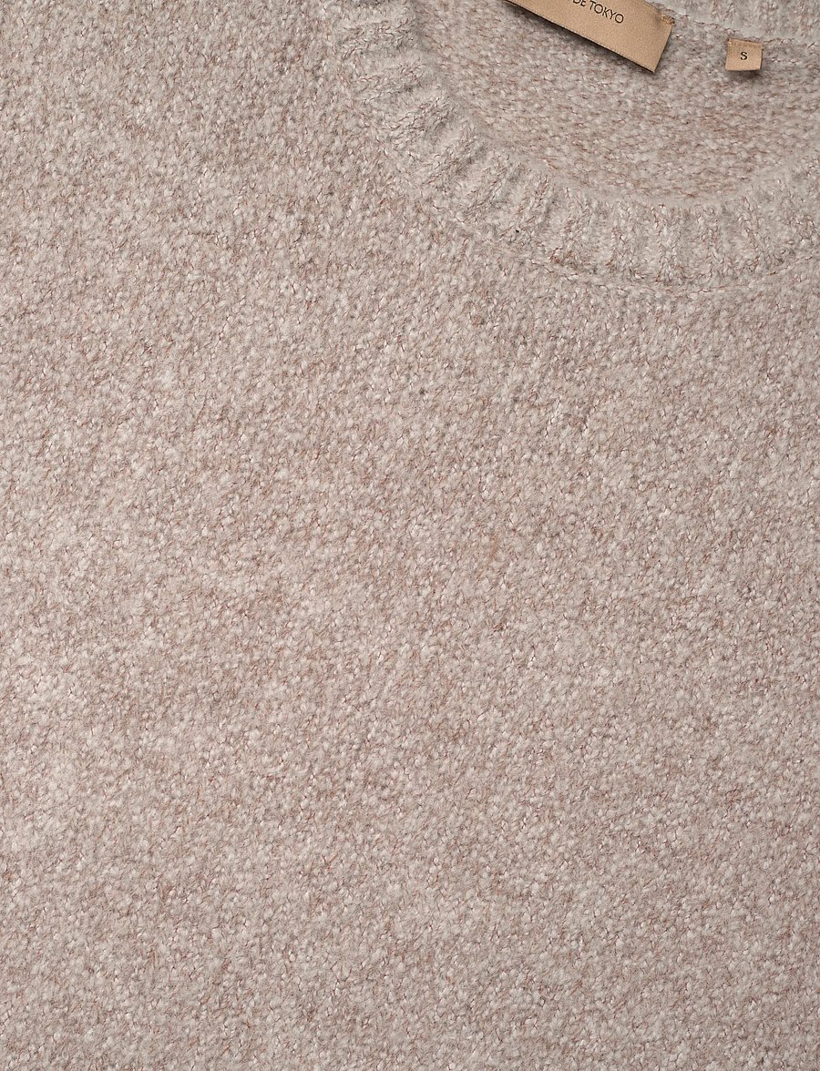 Rue de Tokyo - KALINA NOVELTY KNIT - strikveste - light beige melange - 2
