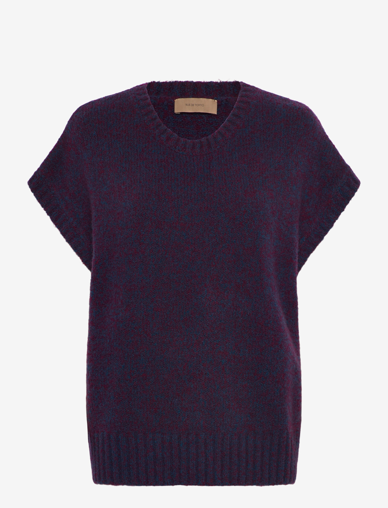 Rue de Tokyo - KALINA NOVELTY KNIT - knitted vests - navy / aubergine - 0