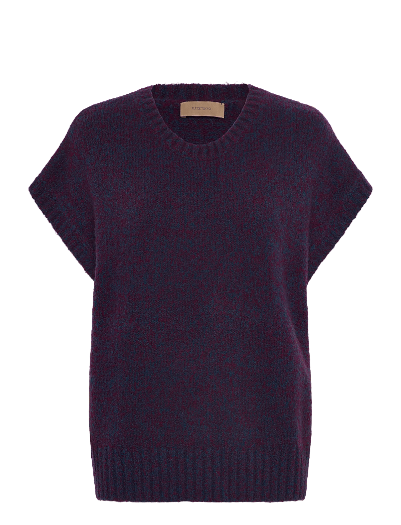Rue de Tokyo - KALINA NOVELTY KNIT - knitted vests - navy / aubergine - 0