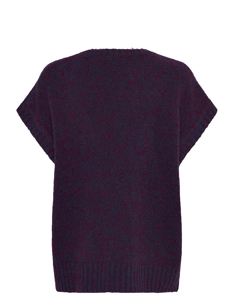 Rue de Tokyo - KALINA NOVELTY KNIT - knitted vests - navy / aubergine - 1
