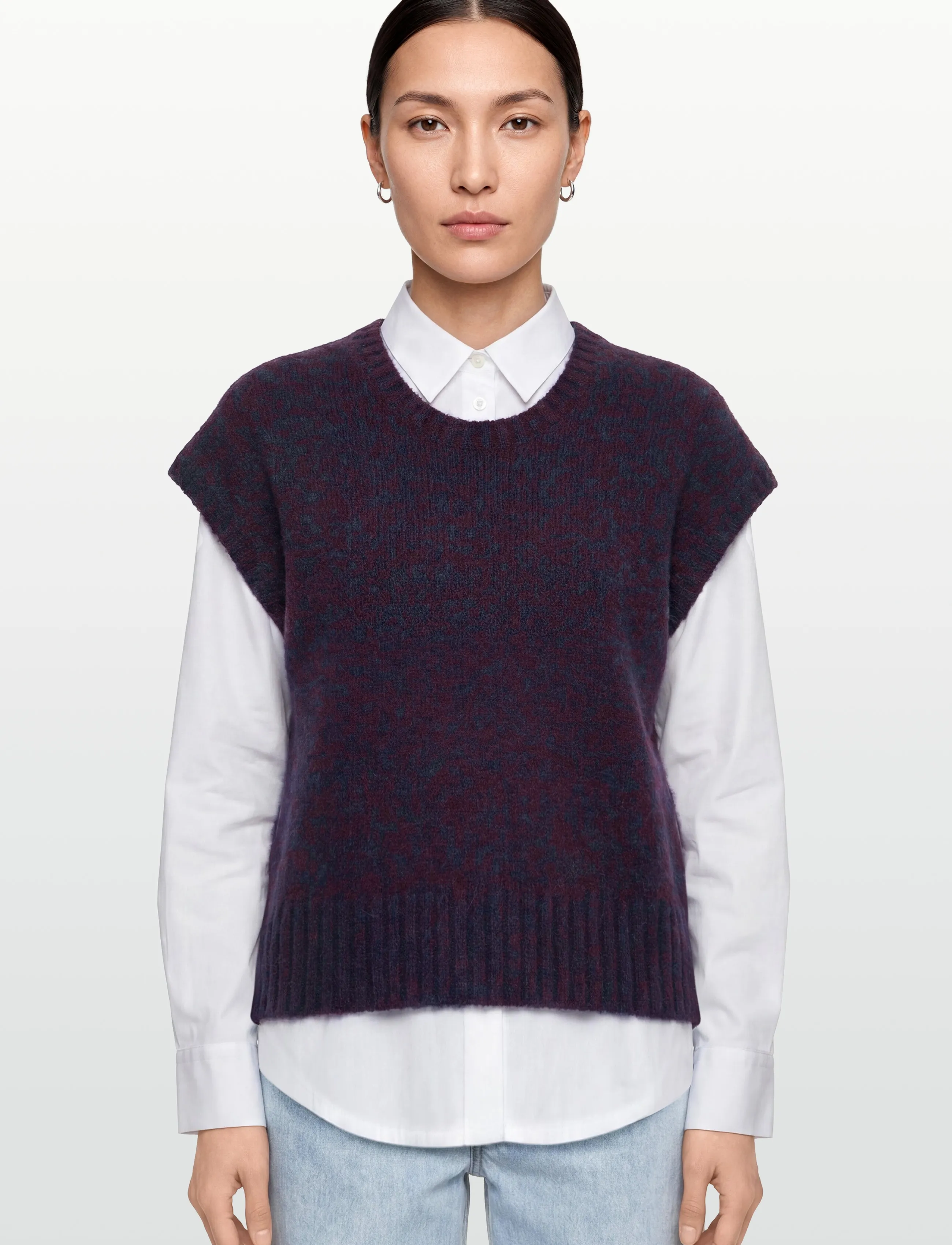 Rue de Tokyo - KALINA NOVELTY KNIT - knitted vests - navy / aubergine - 3