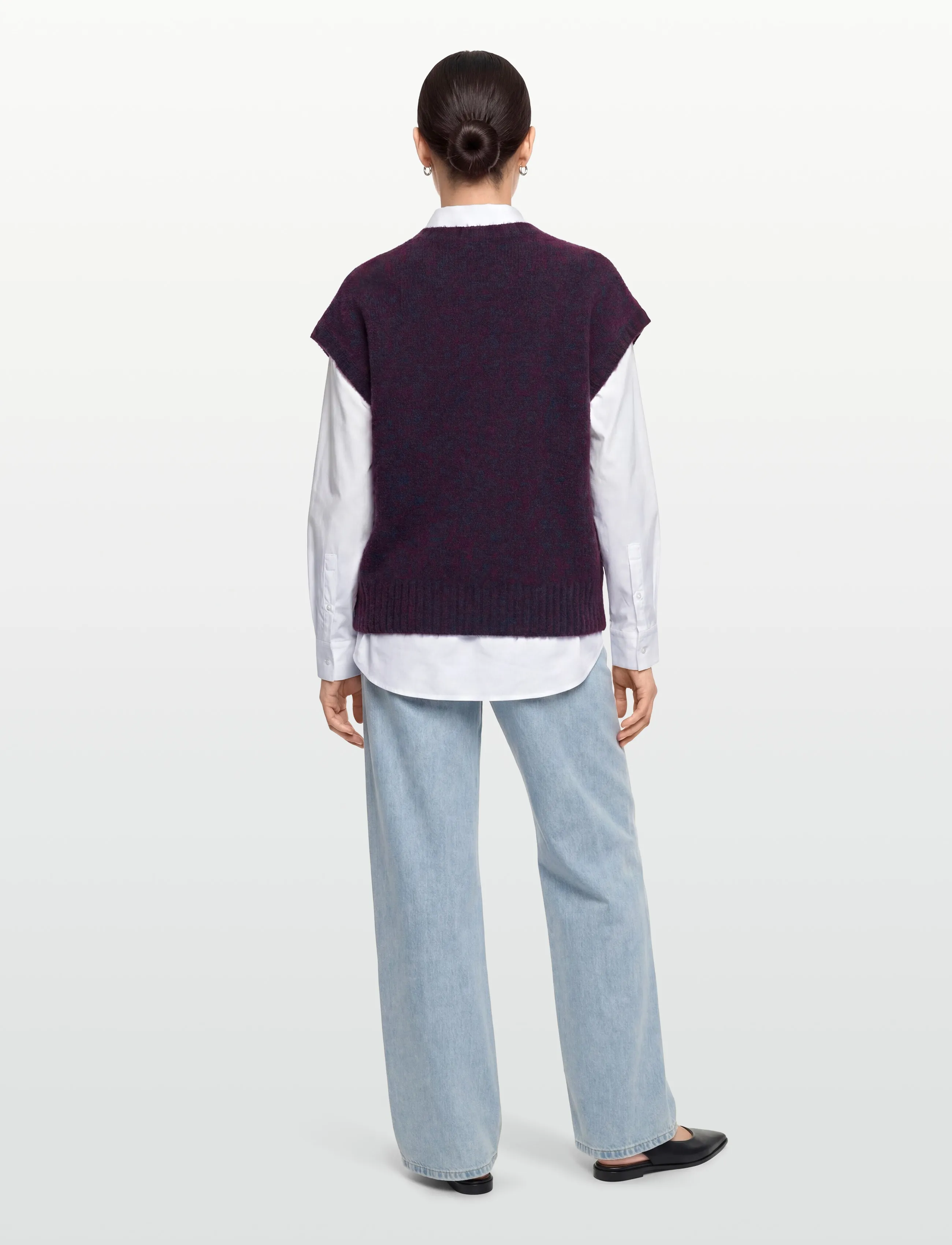 Rue de Tokyo - KALINA NOVELTY KNIT - knitted vests - navy / aubergine - 4