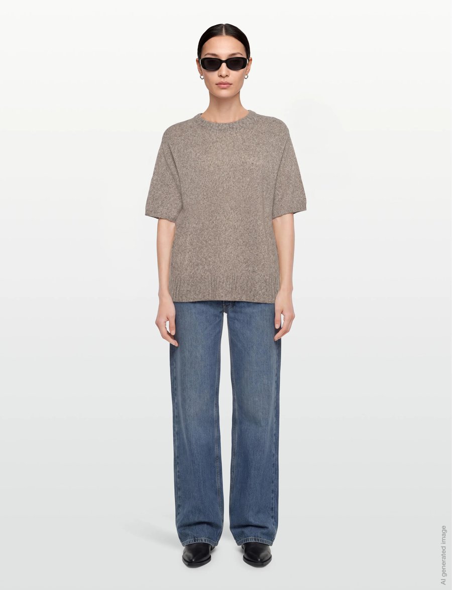 Rue de Tokyo - KARA CASHMERE SILK - cashmere - light brown melange - 0