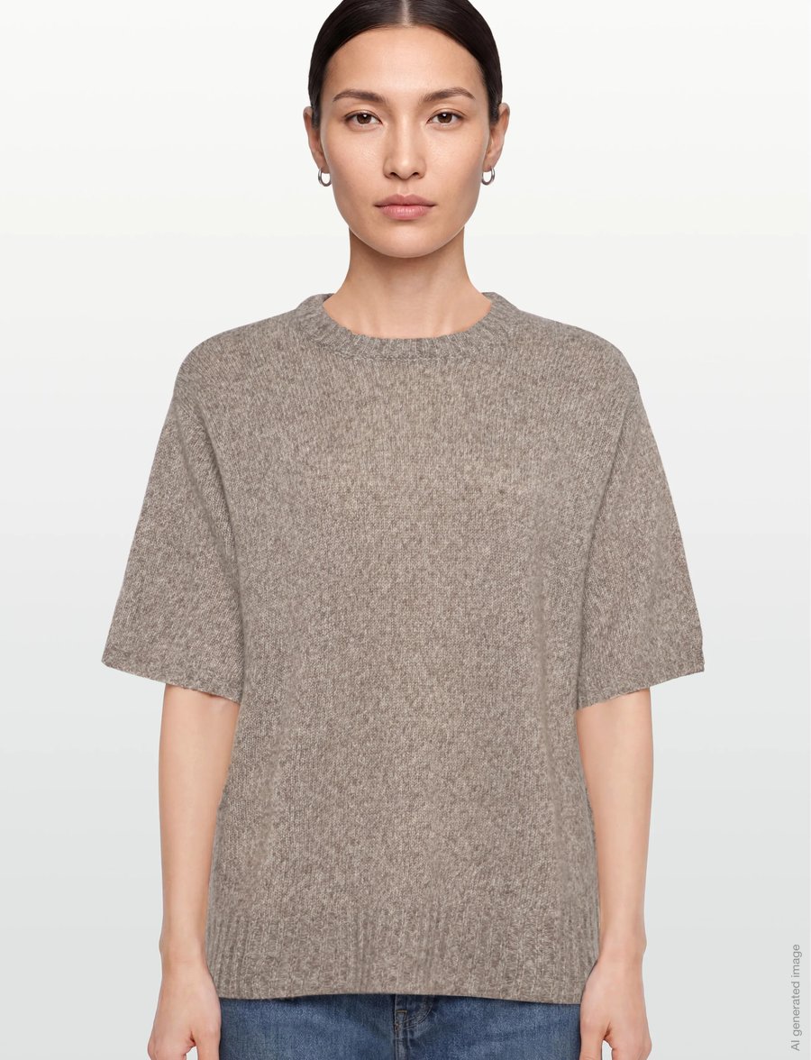Rue de Tokyo - KARA CASHMERE SILK - cashmere - light brown melange - 3
