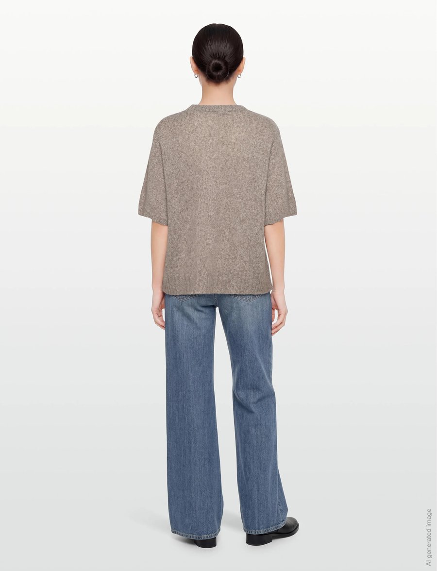 Rue de Tokyo - KARA CASHMERE SILK - cashmere - light brown melange - 4