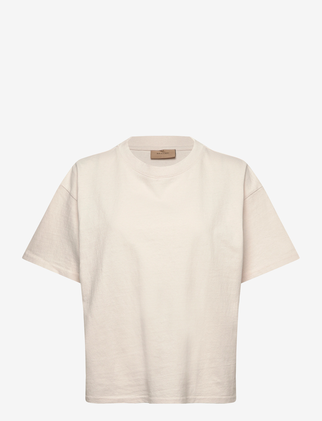 Rue de Tokyo - TORA LIGHT GMTD JERSEY - t-shirts - parchment white - 0
