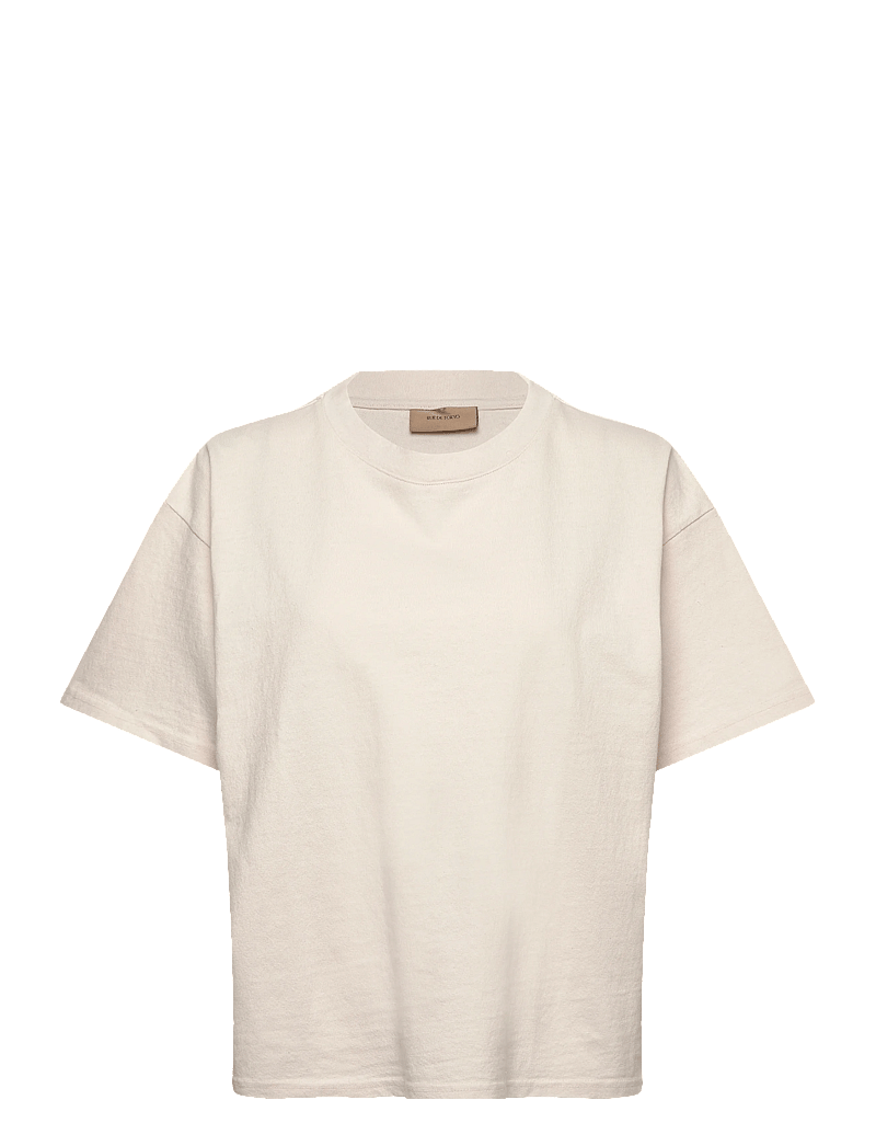 Rue de Tokyo - TORA LIGHT GMTD JERSEY - t-shirts - parchment white - 0