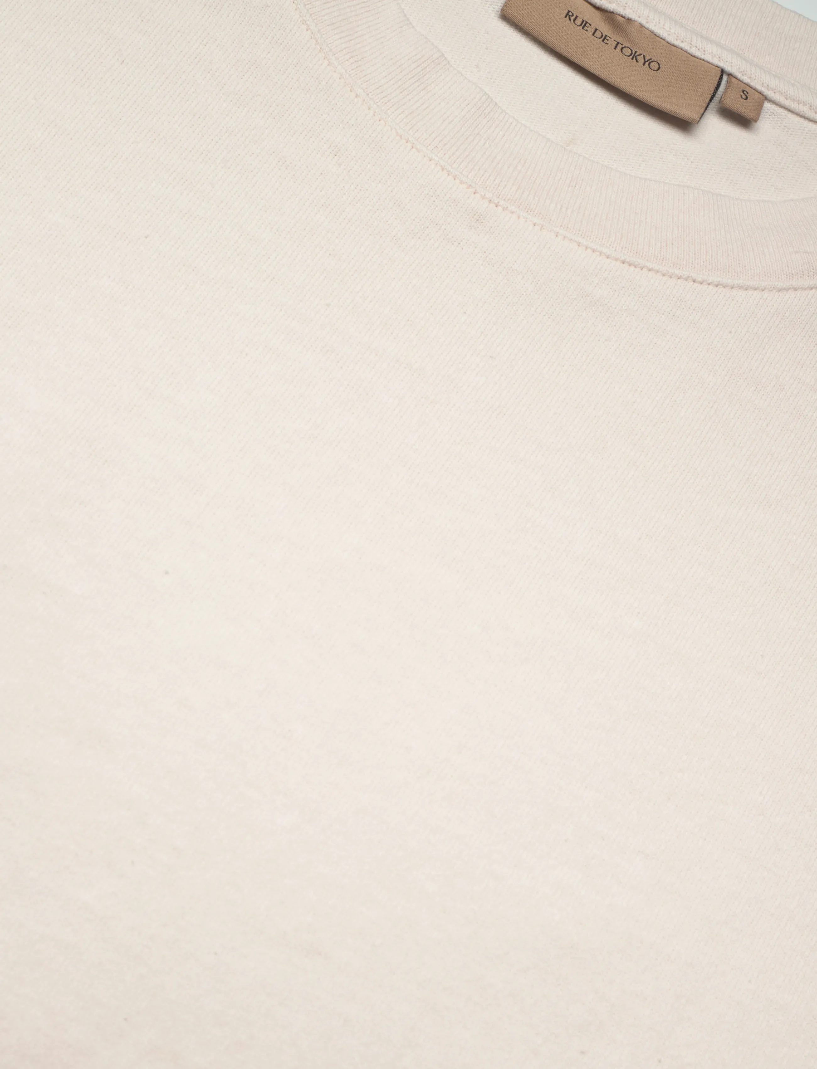 Rue de Tokyo - TORA LIGHT GMTD JERSEY - t-shirts - parchment white - 2