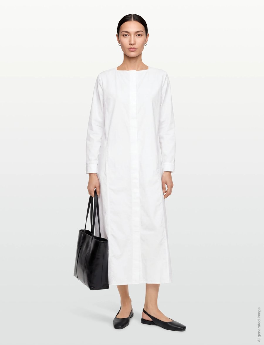 Rue de Tokyo - DOXY GMTD POPLIN - särkkleidid - white - 0