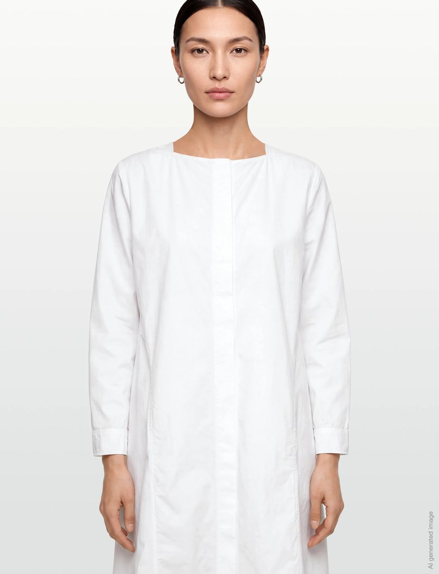 Rue de Tokyo - DOXY GMTD POPLIN - särkkleidid - white - 3