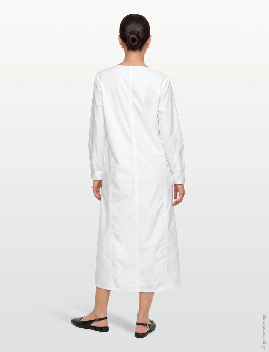 Rue de Tokyo - DOXY GMTD POPLIN - särkkleidid - white - 4