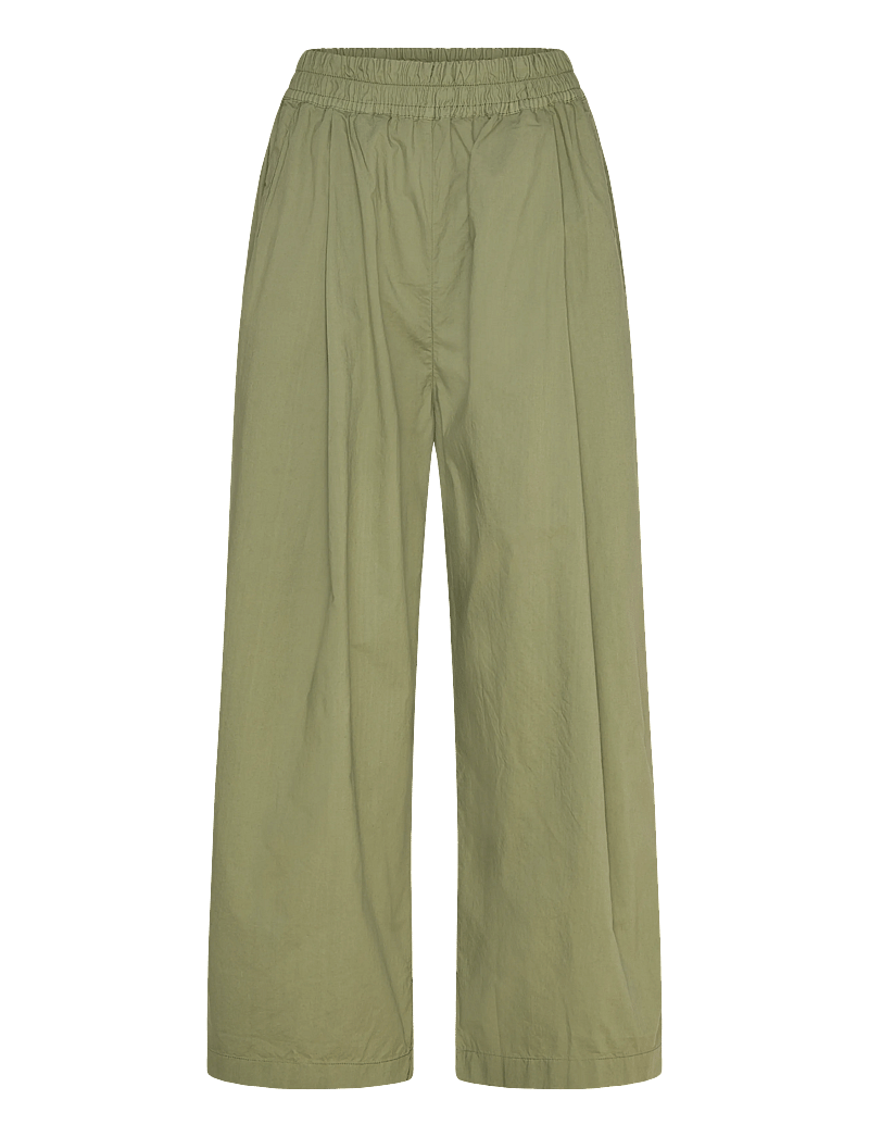 Rue de Tokyo - PIA GMTD POPLIN - culottes - moss green - 0