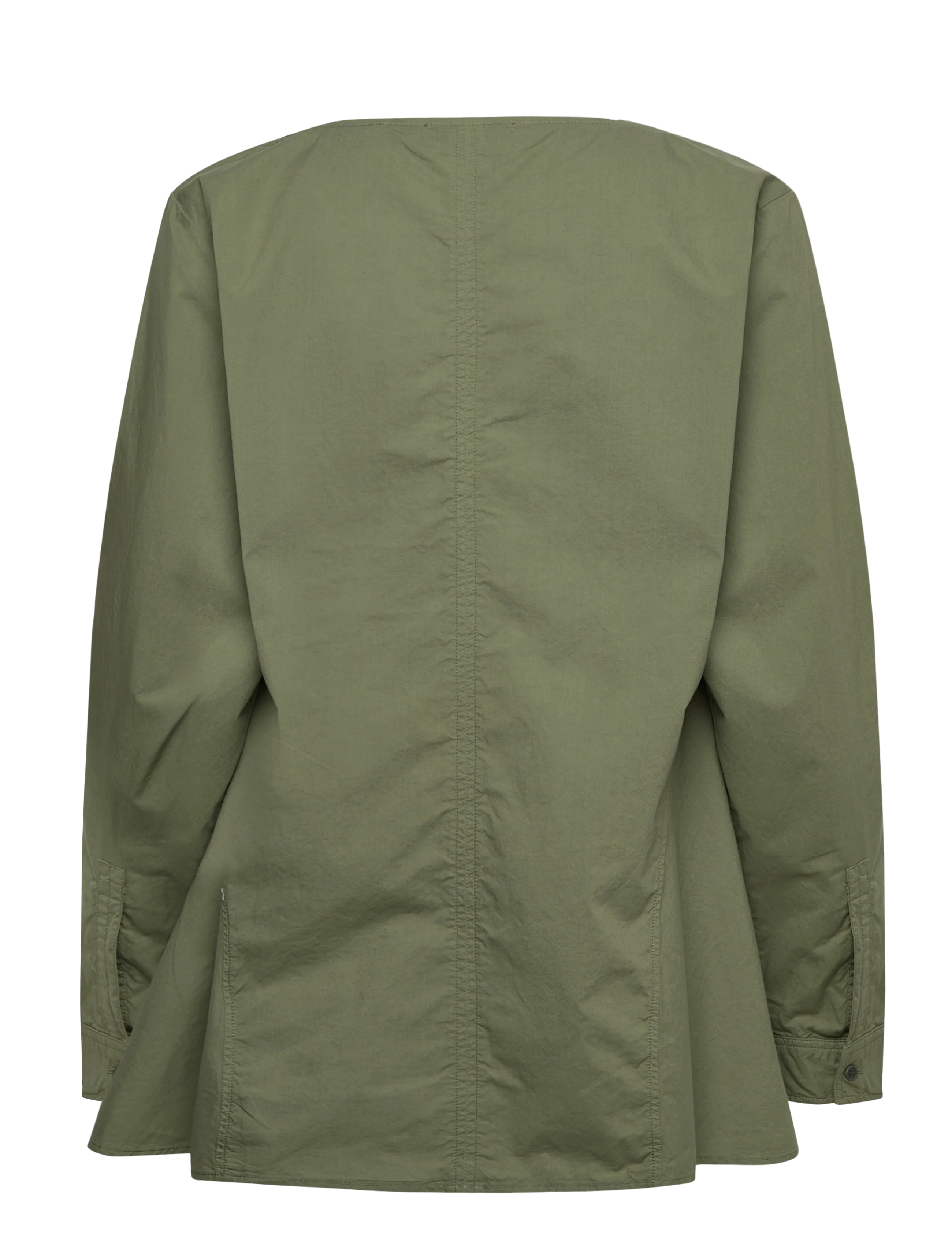 Rue de Tokyo - SILJA GMTD POPLIN - långärmade skjortor - moss green - 2