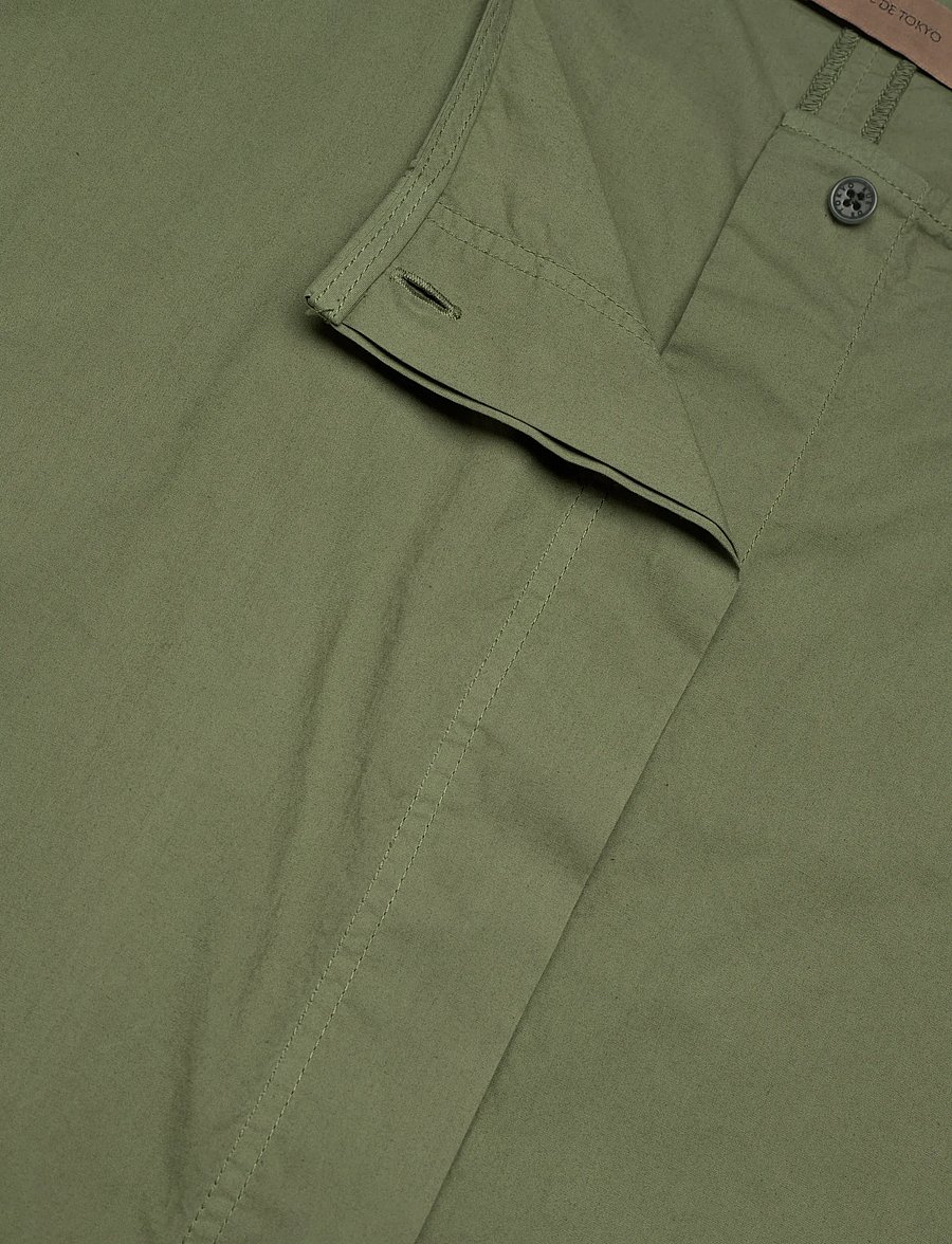 Rue de Tokyo - SILJA GMTD POPLIN - långärmade skjortor - moss green - 5