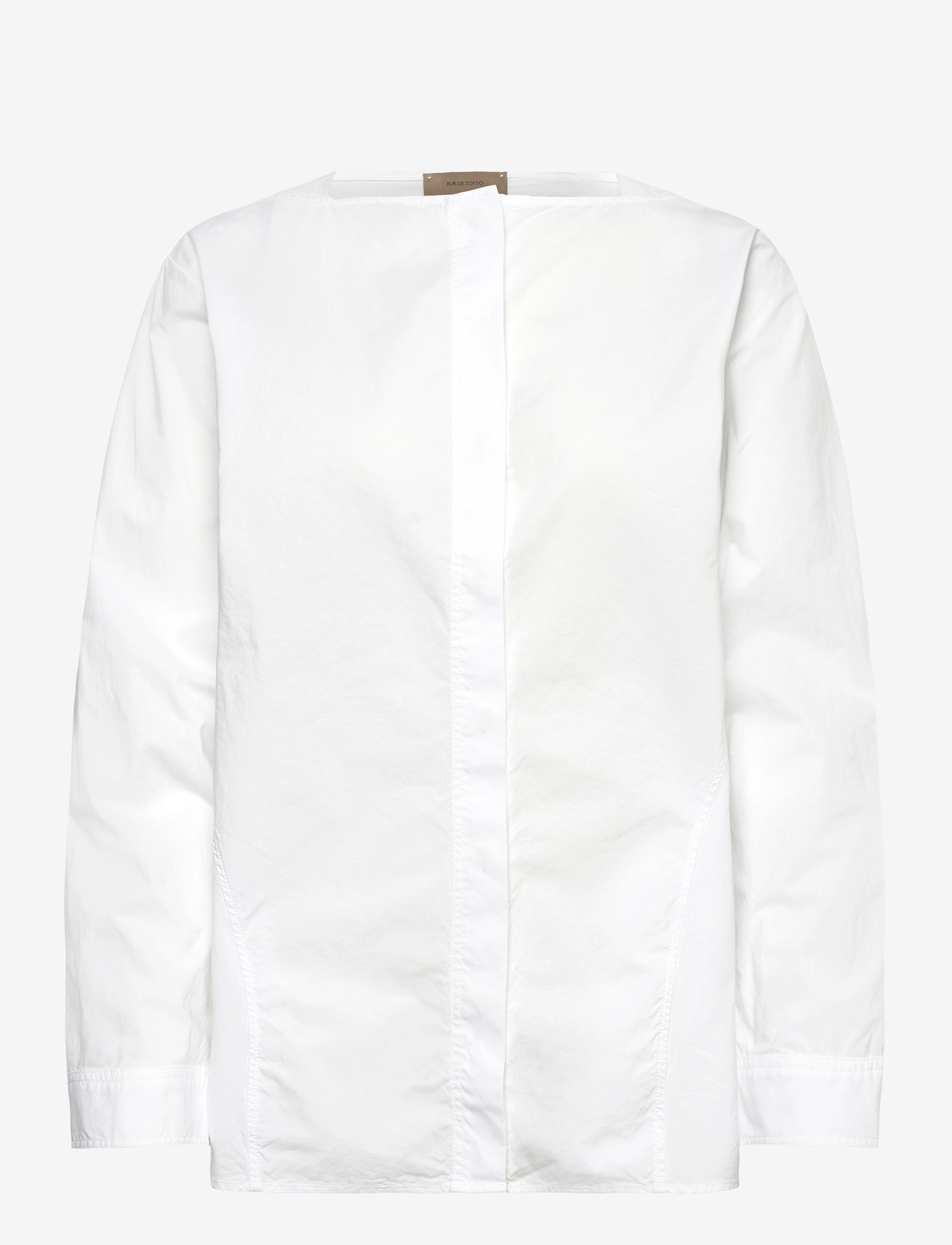 Rue de Tokyo - SILJA GMTD POPLIN - langærmede skjorter - white - 0