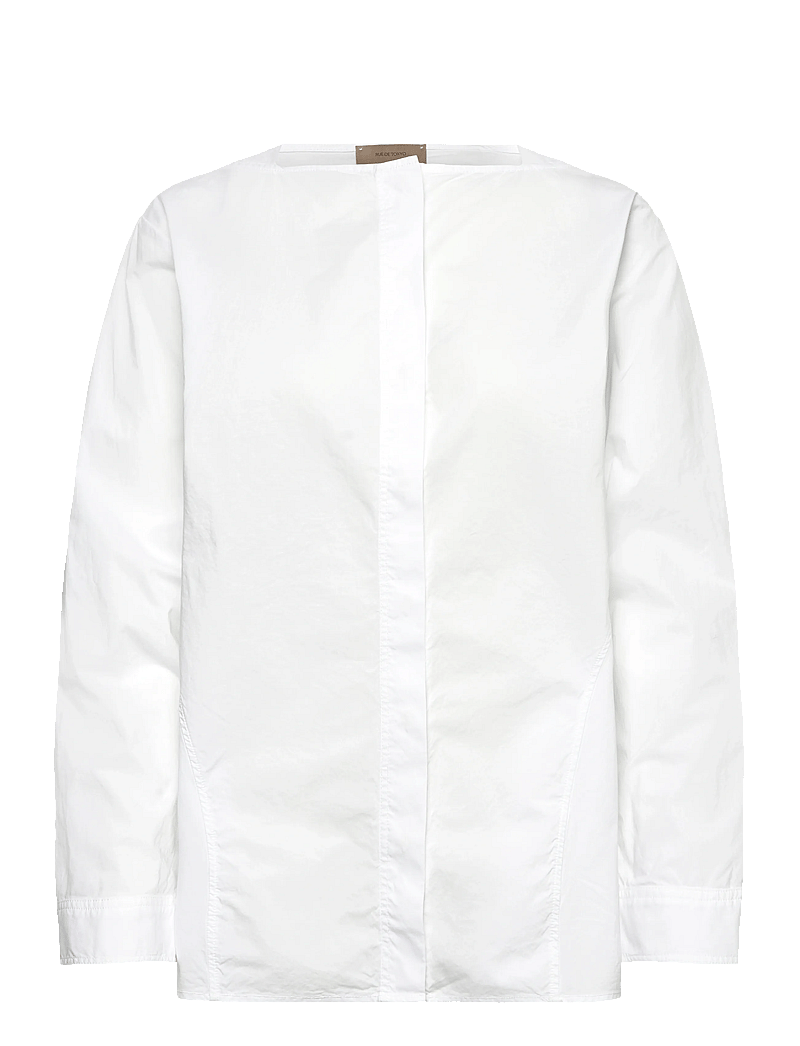Rue de Tokyo - SILJA GMTD POPLIN - langærmede skjorter - white - 0