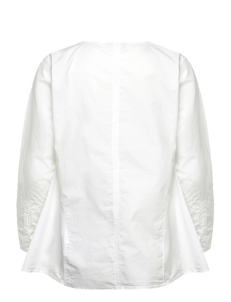 Rue de Tokyo - SILJA GMTD POPLIN - langærmede skjorter - white - 1
