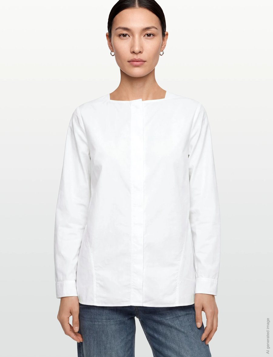 Rue de Tokyo - SILJA GMTD POPLIN - koszule z długimi rękawami - white - 3