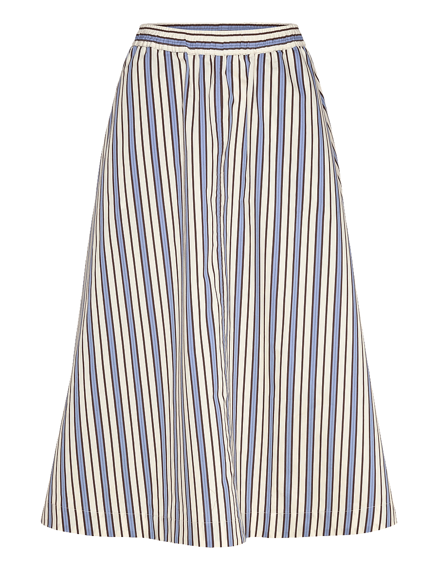 Rue de Tokyo - PUCK TRIO STRIPE - midi kjolar - blue purple cream stripe - 0