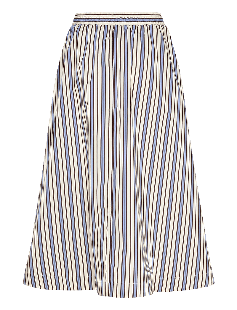 Rue de Tokyo - PUCK TRIO STRIPE - midi nederdele - blue purple cream stripe - 1