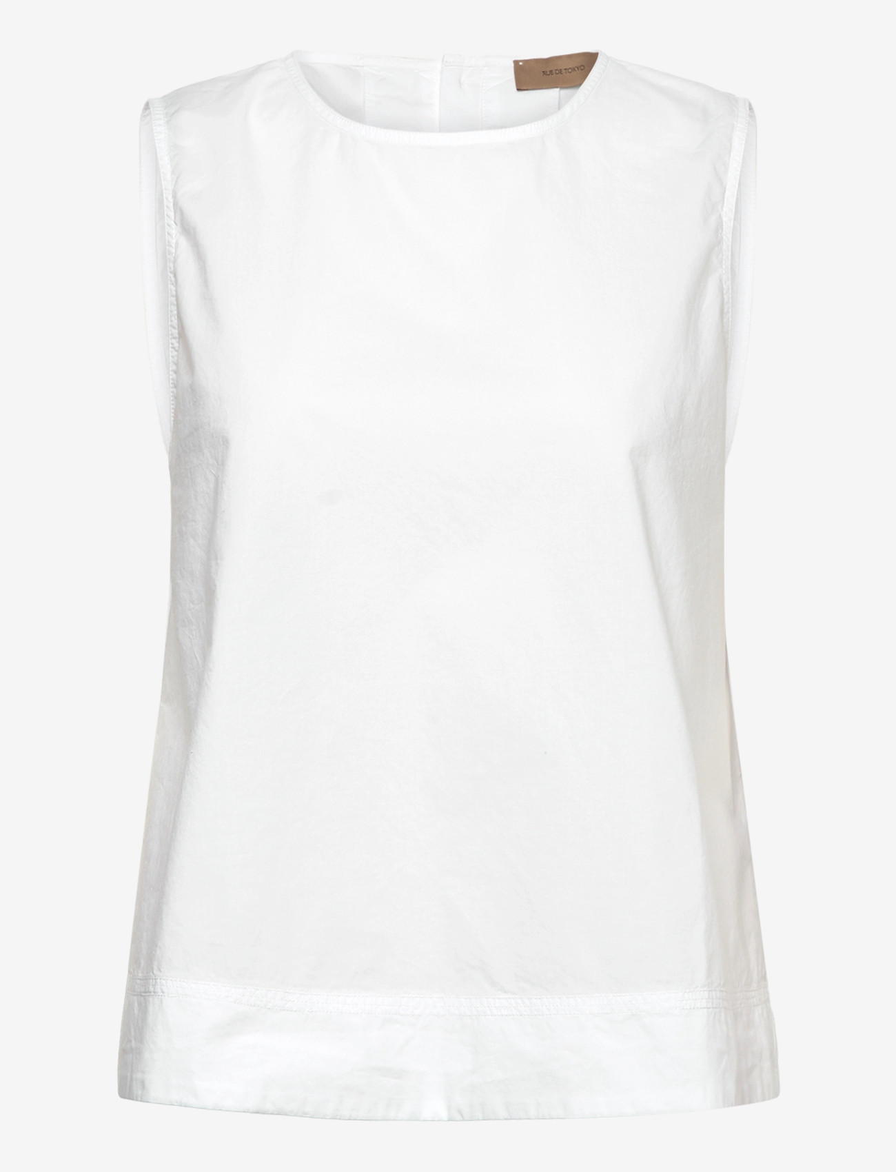 Rue de Tokyo - SHARREN GMTD POPLIN - blouses zonder mouwen - white - 0