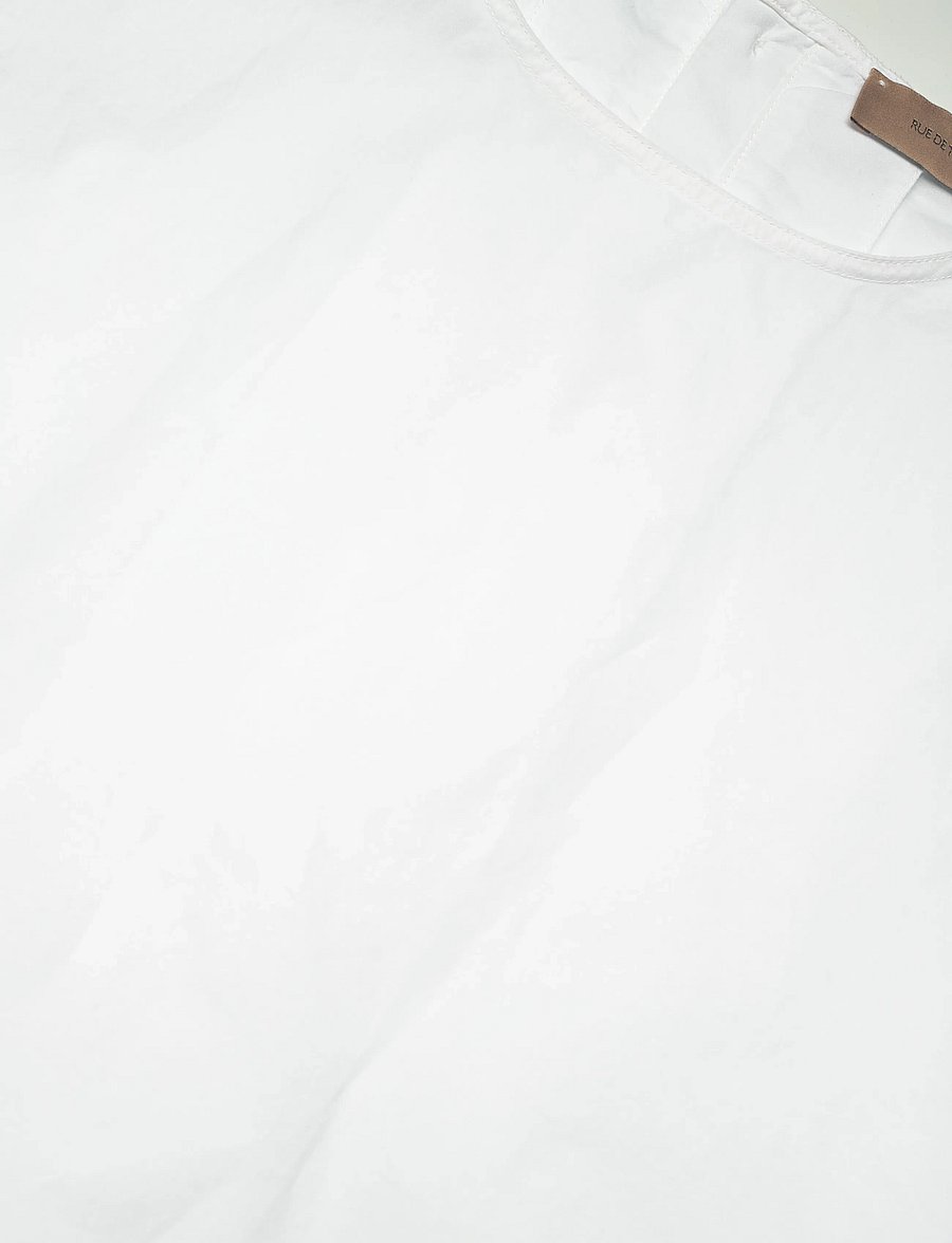 Rue de Tokyo - SHARREN GMTD POPLIN - Ärmlösa blusar - white - 2