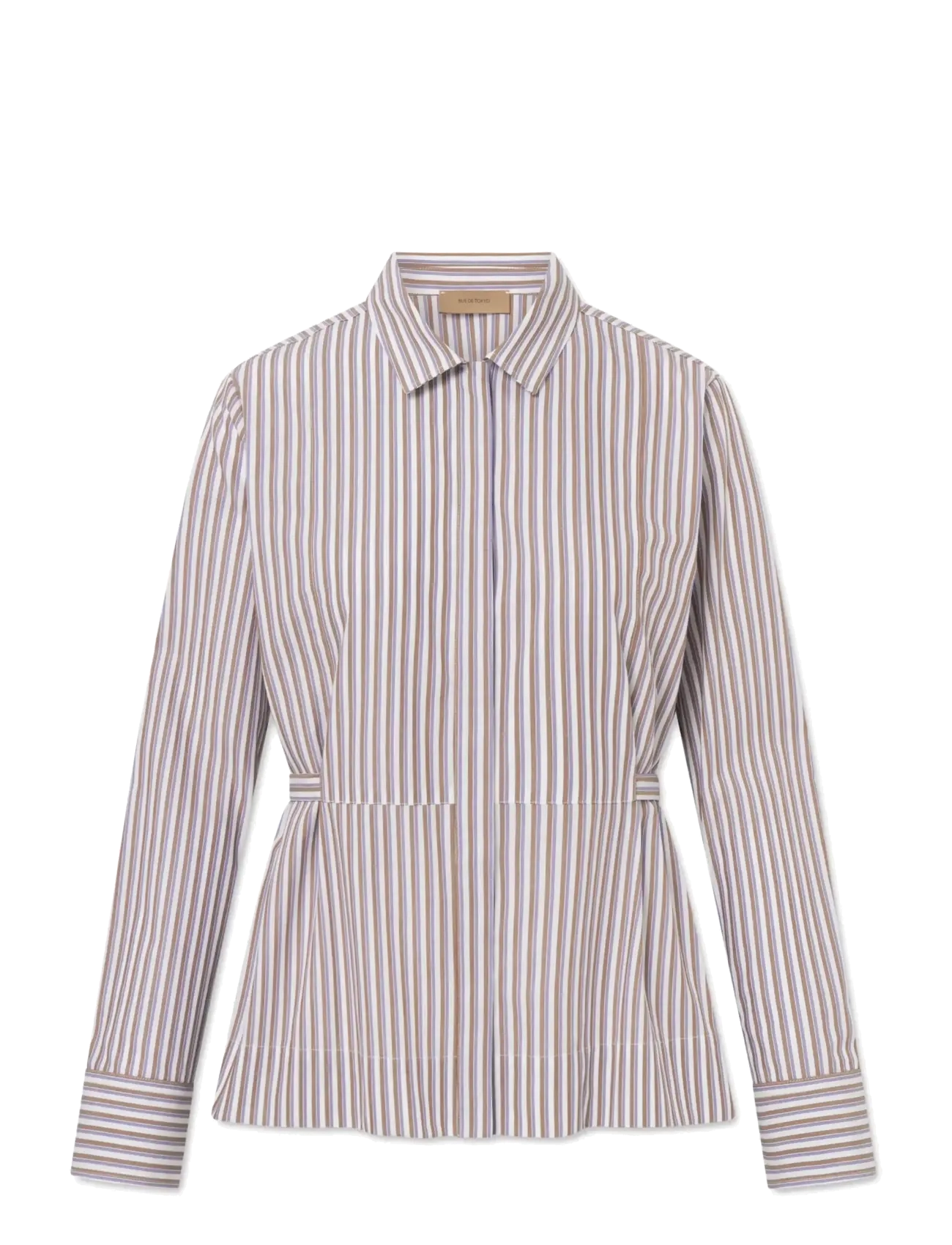 Rue de Tokyo - SALOMA TRIPLE STRIPE - langærmede skjorter - brown/purple/white - 1