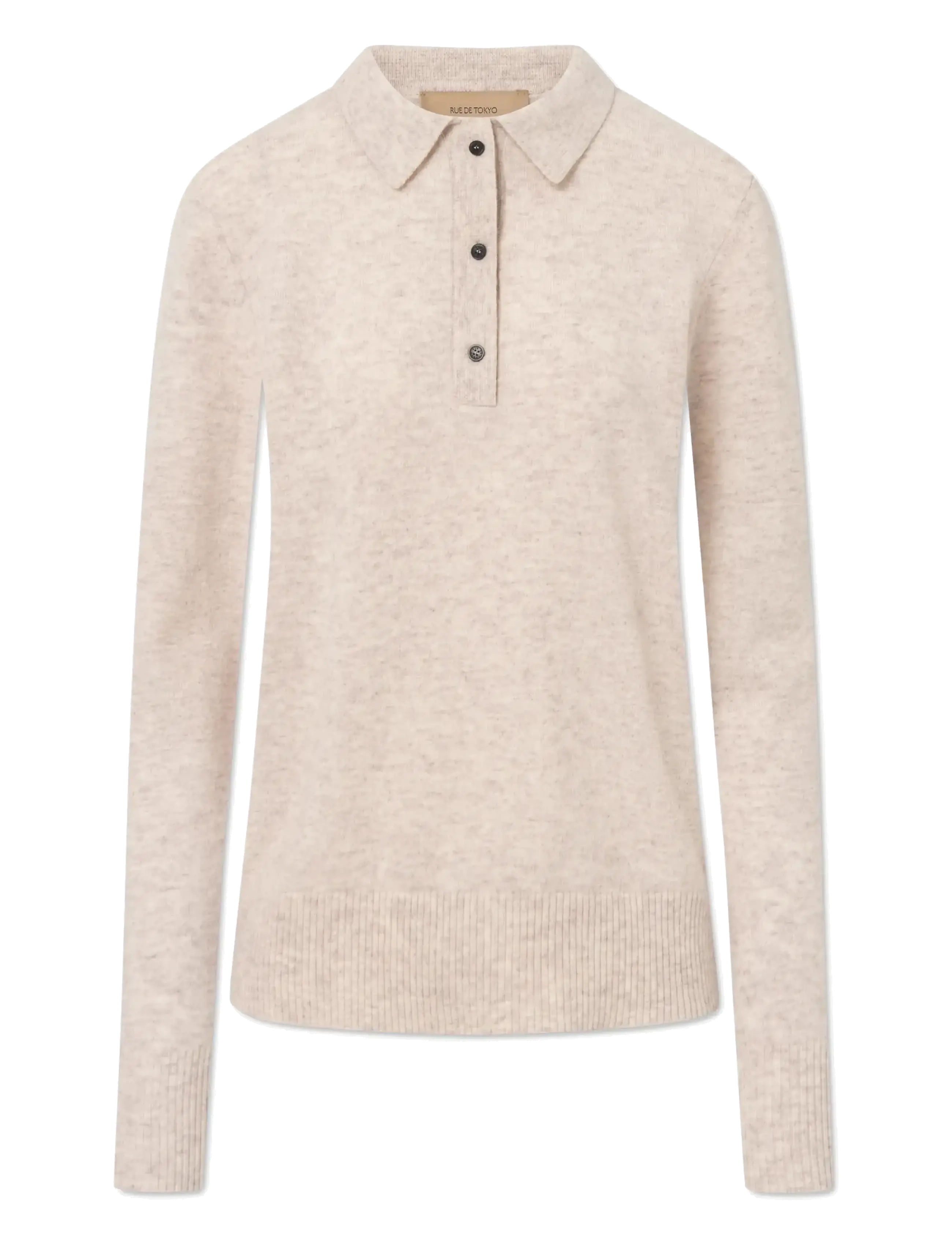 Rue de Tokyo KURA MERINO - Pullover - BEIGE MELANGE / beige