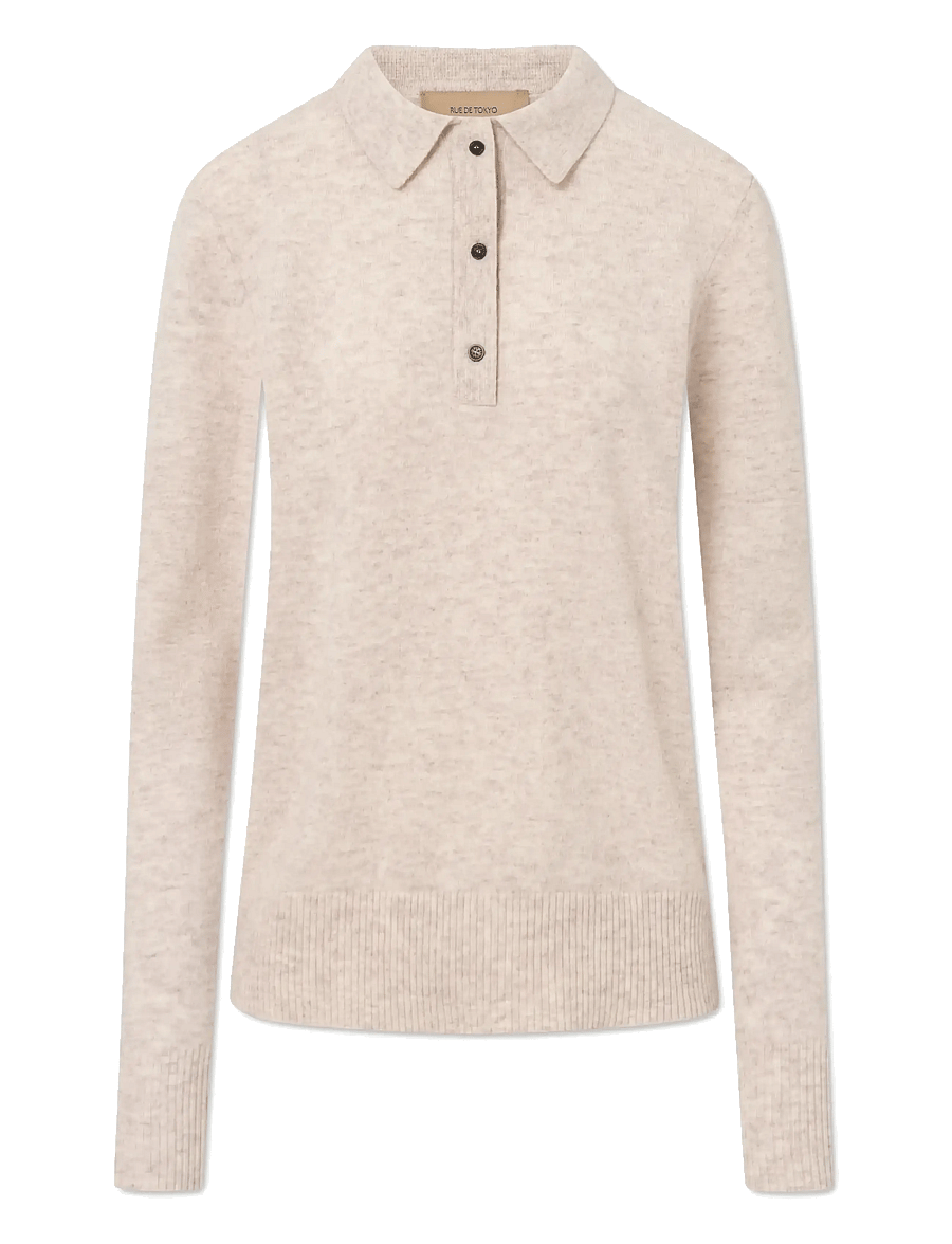 Rue de Tokyo - KURA MERINO - beige melange - 1