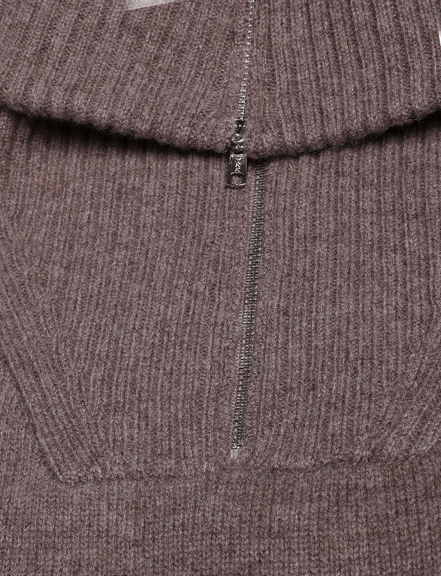 Rue de Tokyo - KIR EXTRAFINE MERINO - pullover - brown melange - 2