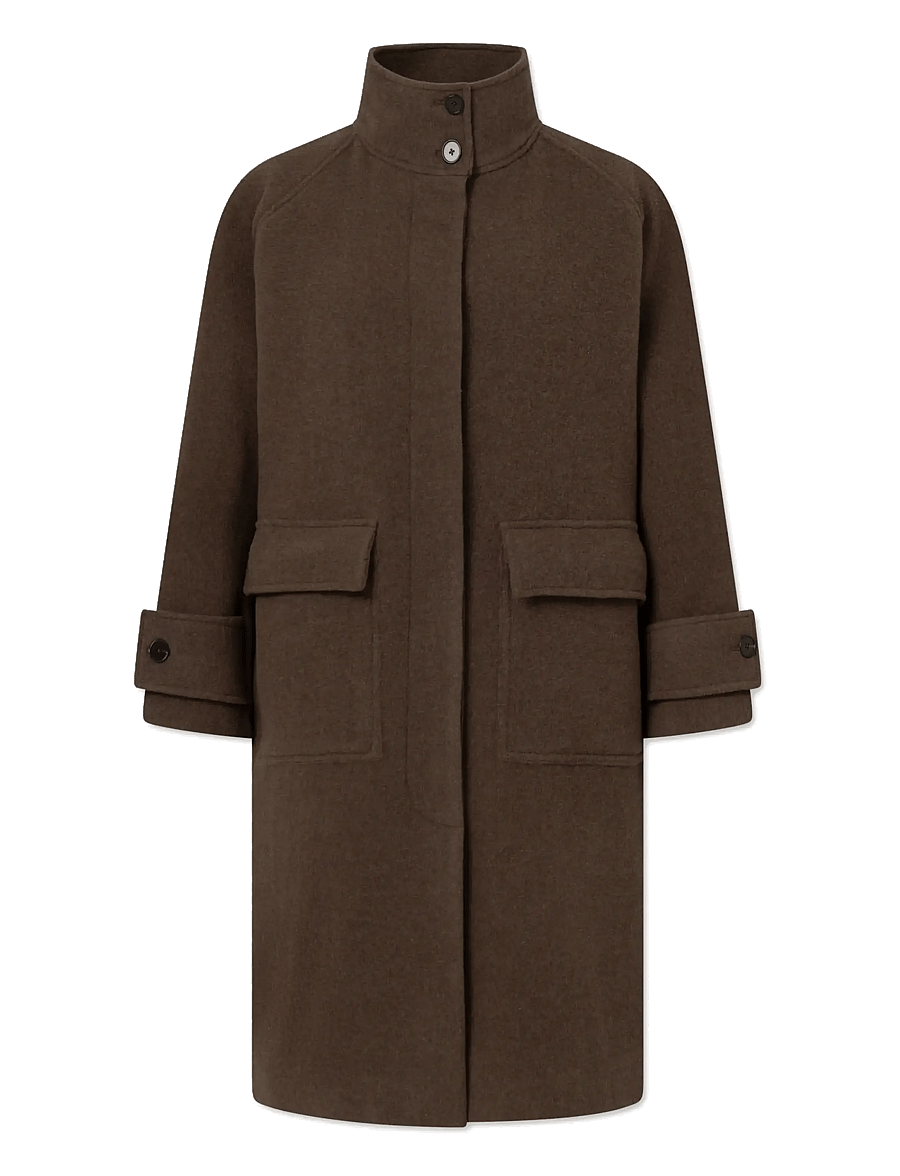 Rue de Tokyo - CHIHARU HEAVY WOOL - winterjacken - brown melange - 1