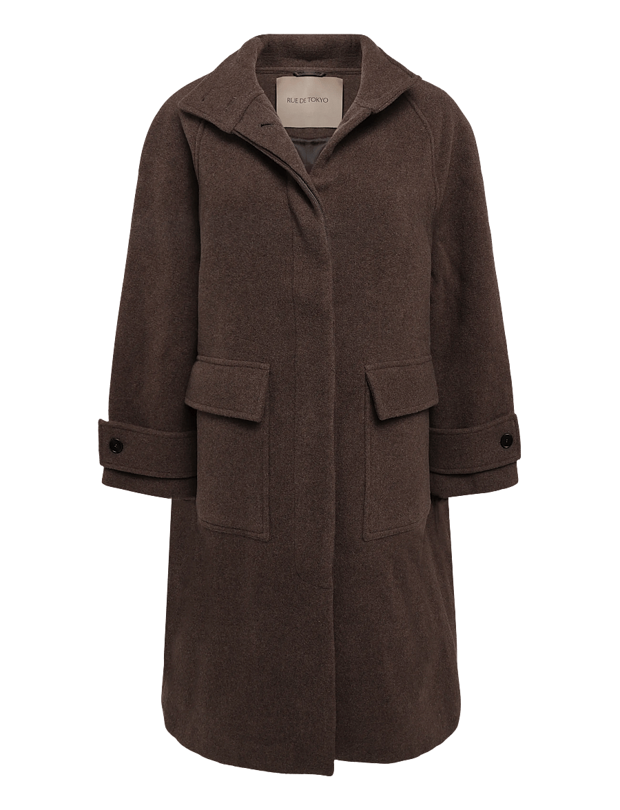 Rue de Tokyo - CHIHARU HEAVY WOOL - vinterjackor - brown melange - 1