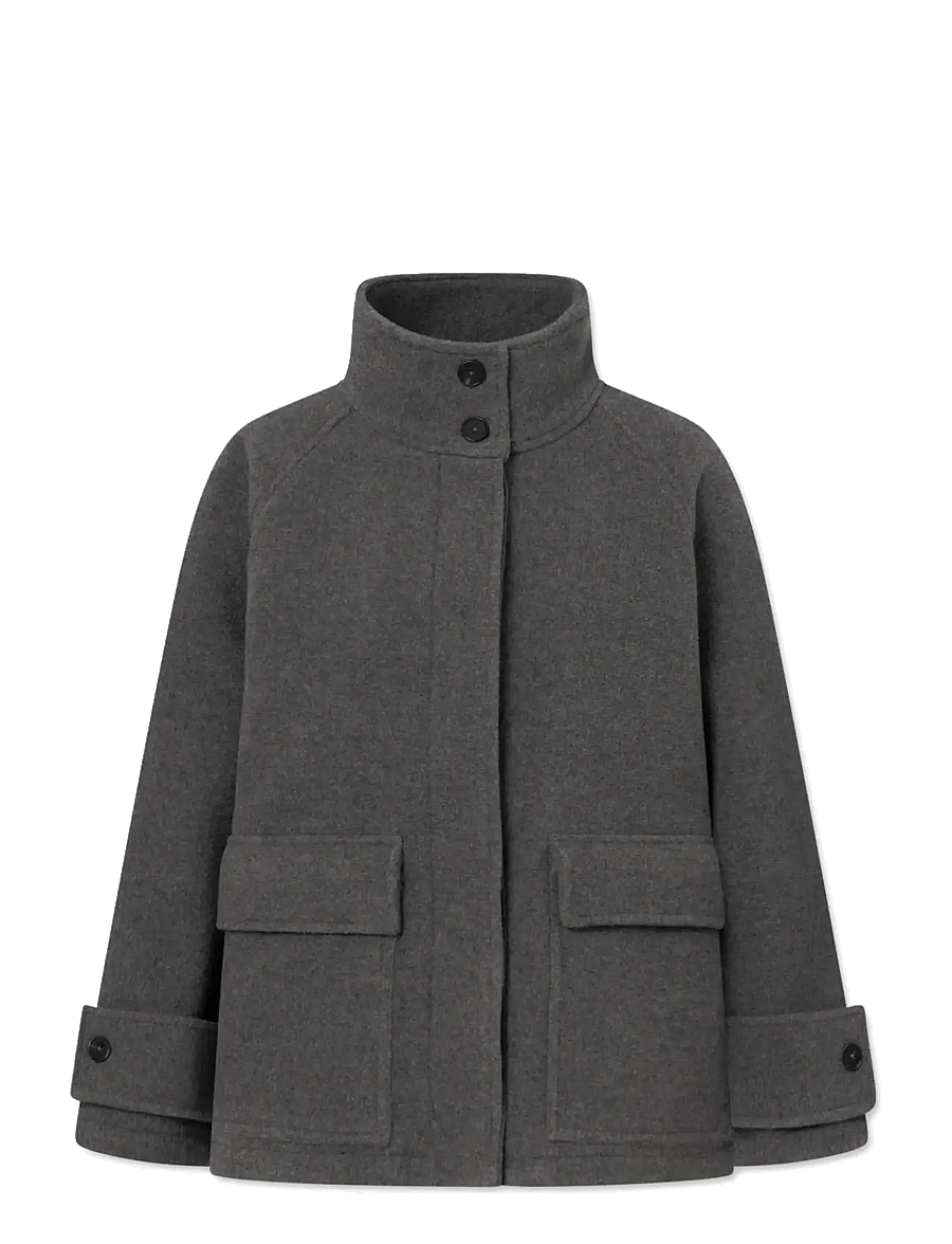 Rue de Tokyo - CHIKA HEAVY WOOL - winterjacken - grey melange - 1