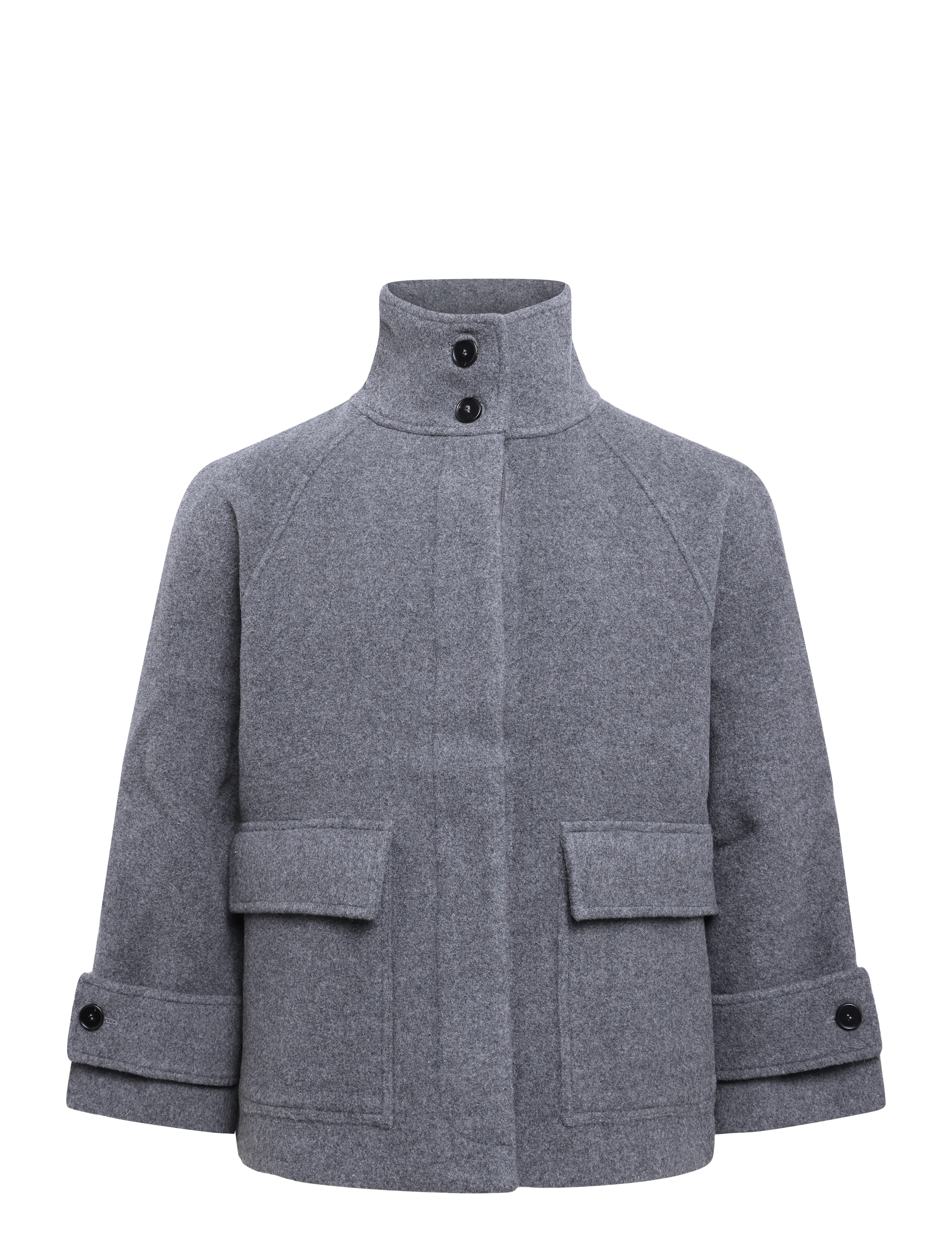 Rue de Tokyo - CHIKA HEAVY WOOL - vinterjackor - grey melange - 1