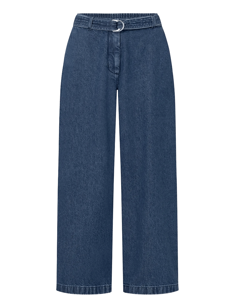 Rue de Tokyo - POLLINE DENIM - hosen mit weitem bein - maliblue - 1