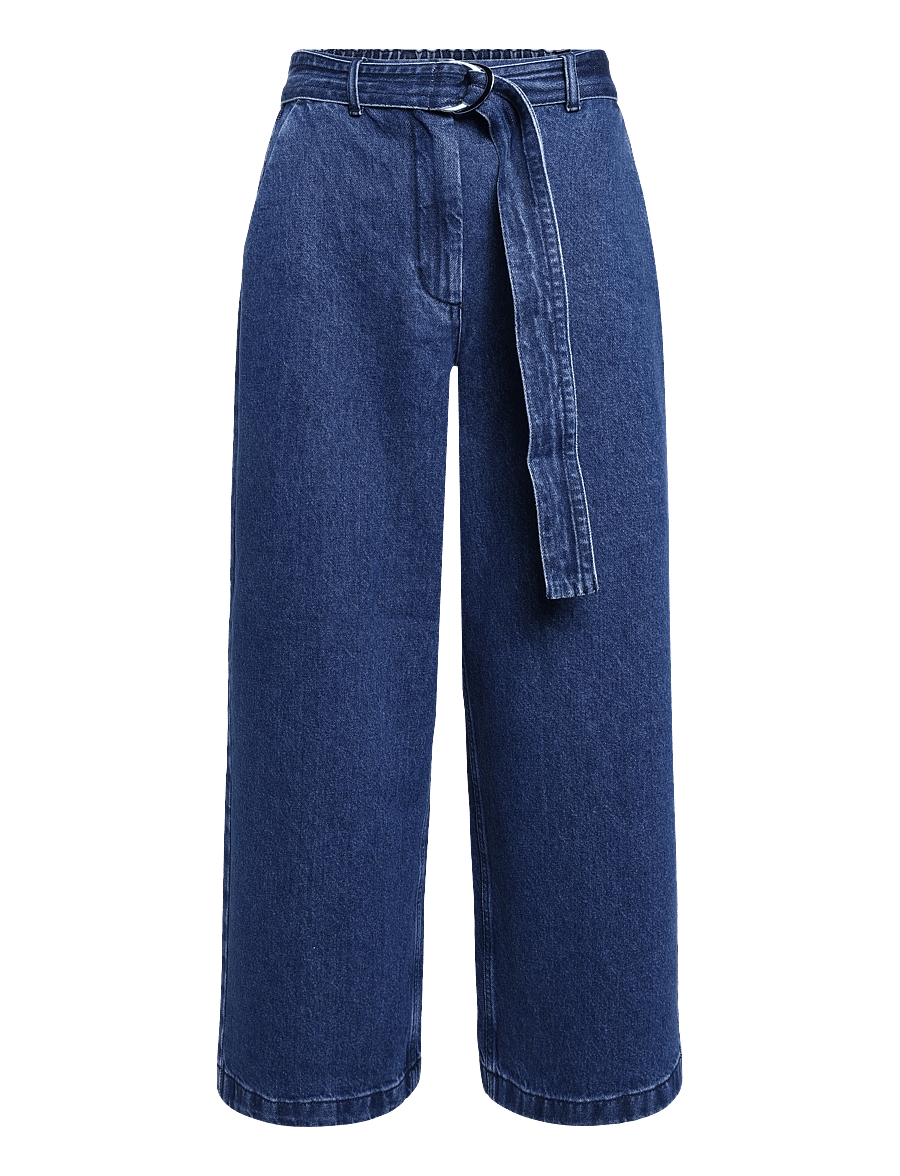 Rue de Tokyo - POLLINE DENIM - hosen mit weitem bein - maliblue - 1