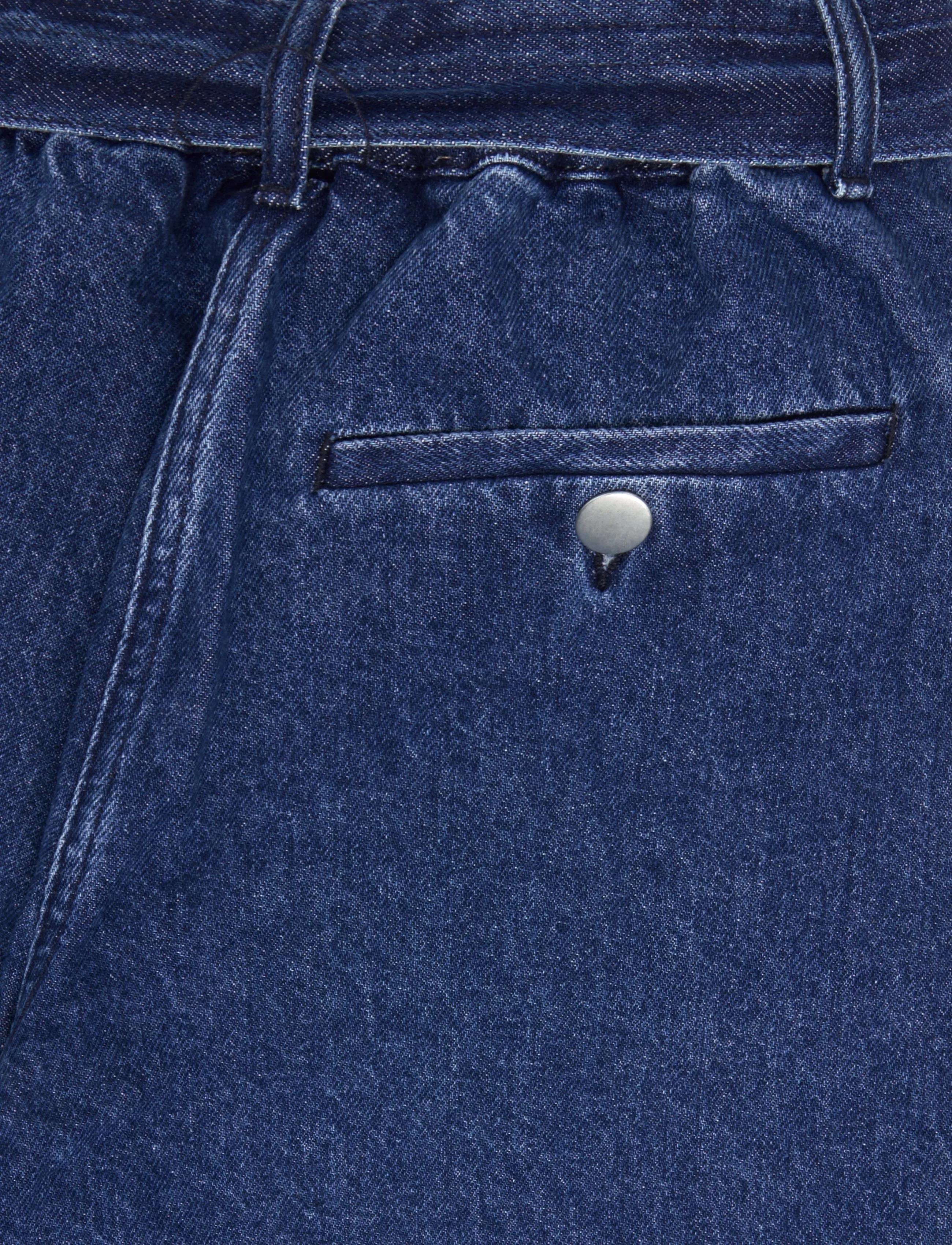 Rue de Tokyo - POLLINE DENIM - hosen mit weitem bein - maliblue - 5