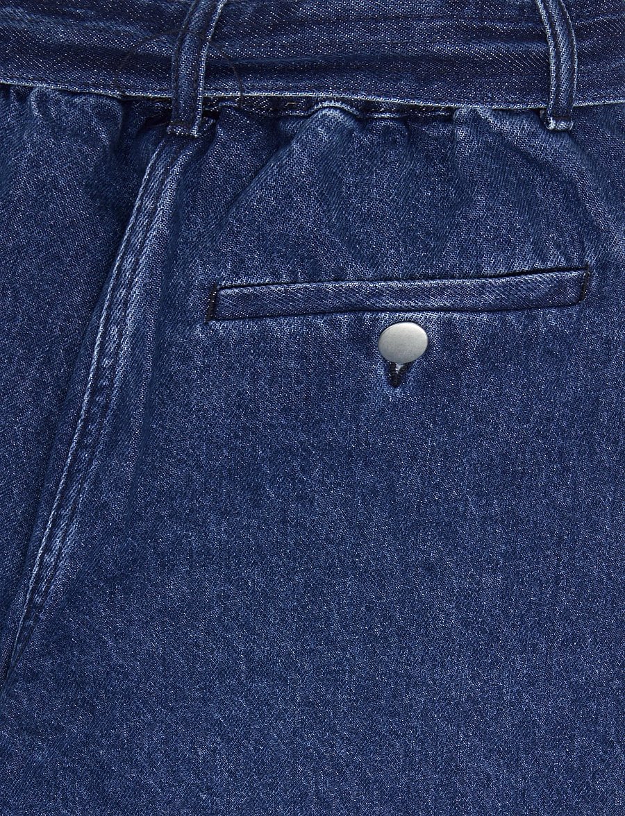 Rue de Tokyo - POLLINE DENIM - hosen mit weitem bein - maliblue - 5