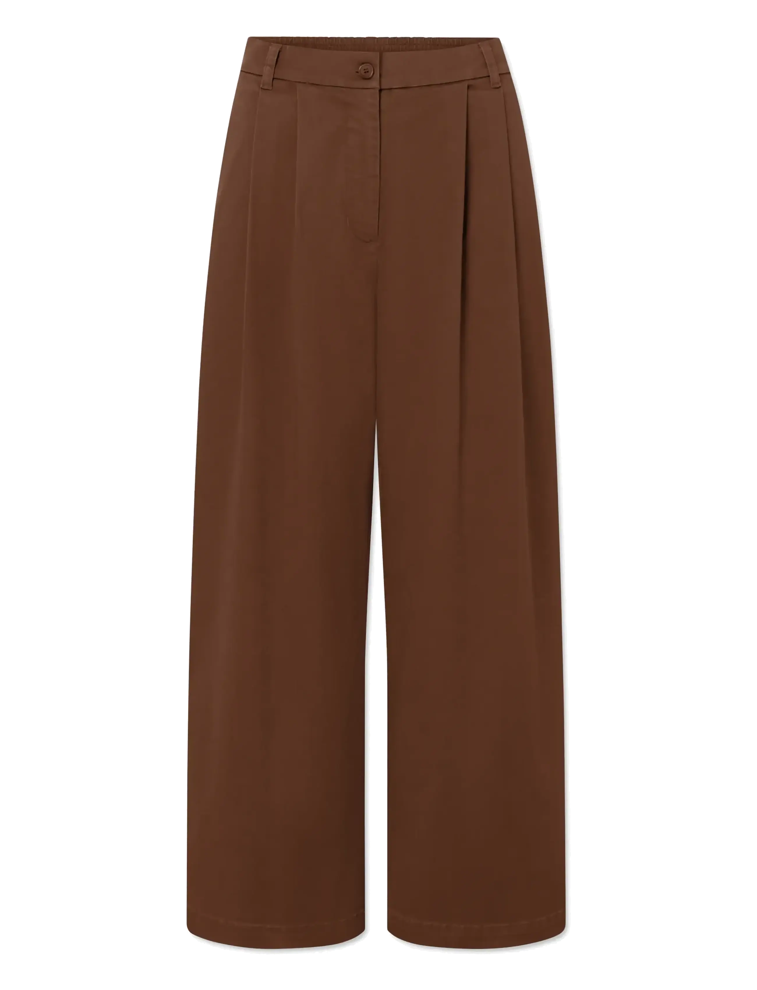 Rue de Tokyo - PRUDIE TWILL - hosen mit weitem bein - capuccino - 0