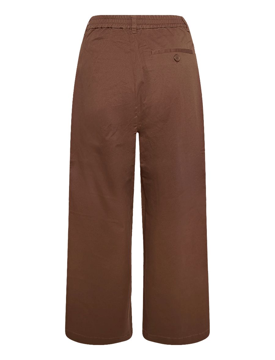 Rue de Tokyo - PRUDIE TWILL - buxur með víðum skálmum - capuccino - 1