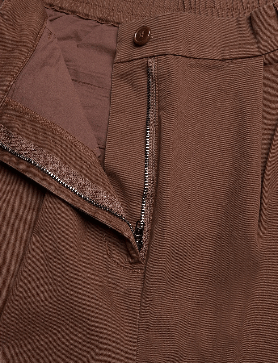 Rue de Tokyo - PRUDIE TWILL - buxur með víðum skálmum - capuccino - 2